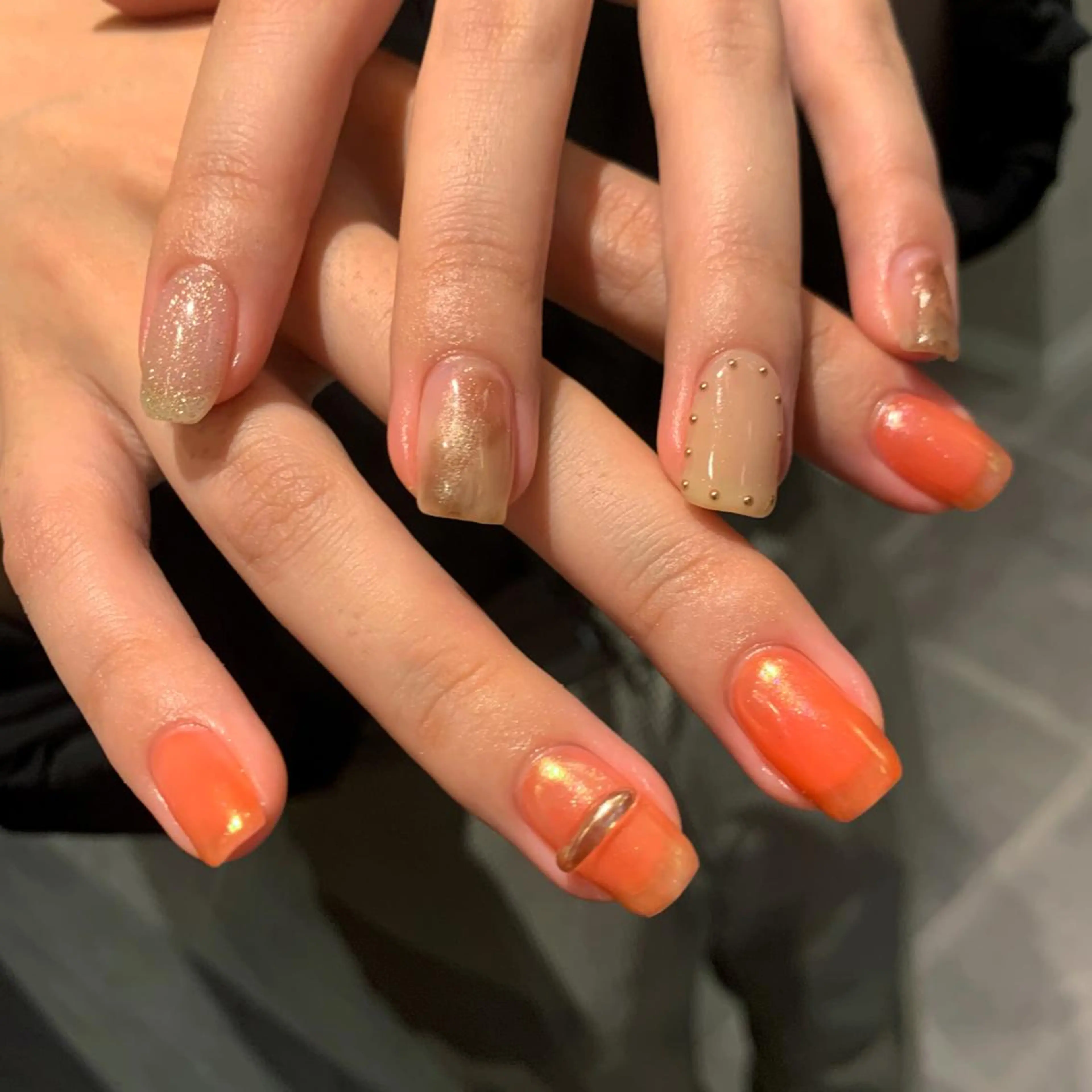 ネイル オーロラネイル ニュアンスネイル 《ニュアンスネイル》 risaのネイルデザイン