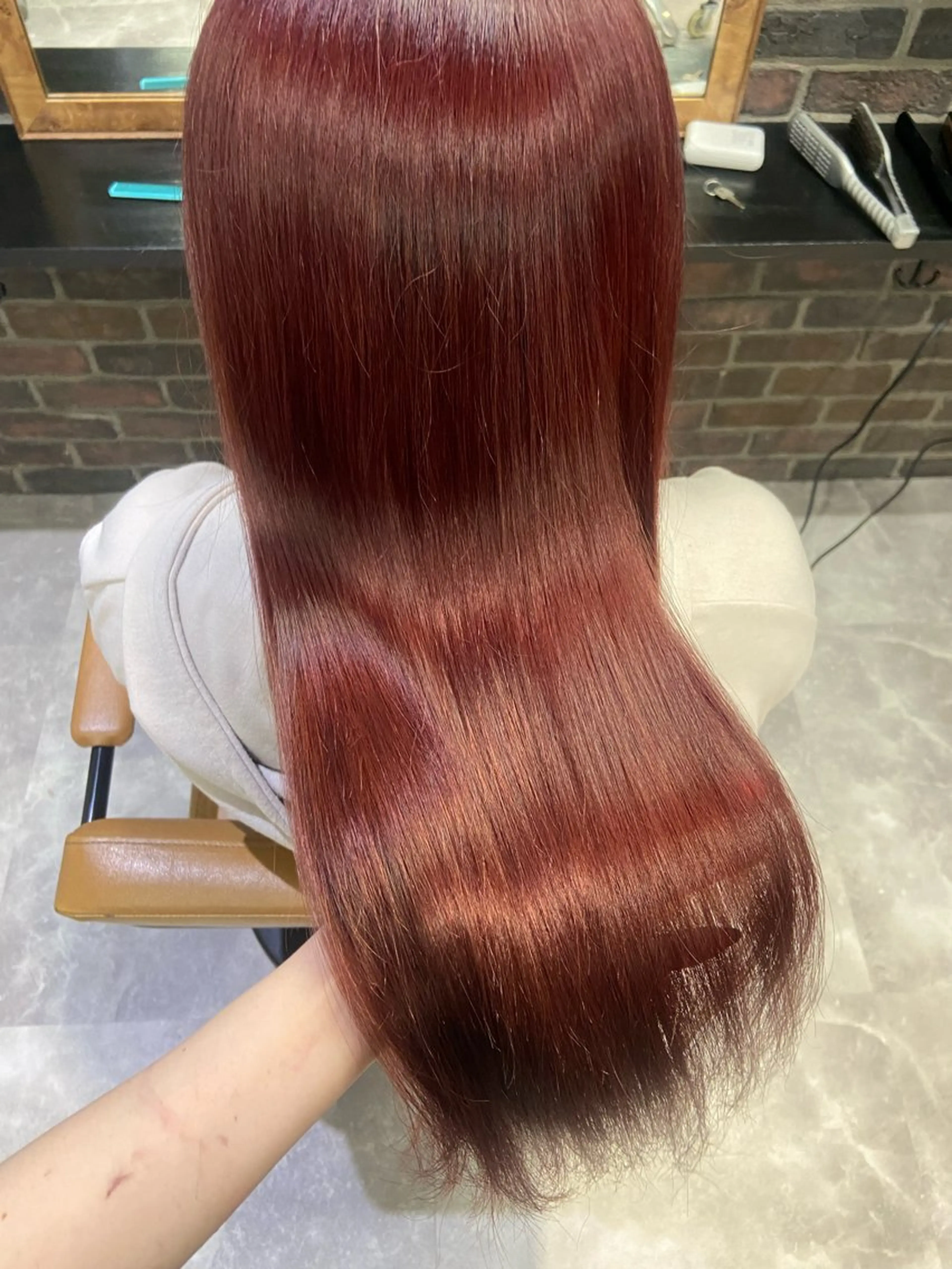 ♡🍒暖色カラー限定🍒♡【ワンカラー➕頭皮洗浄marbb➕クイックトリートメント】の写真