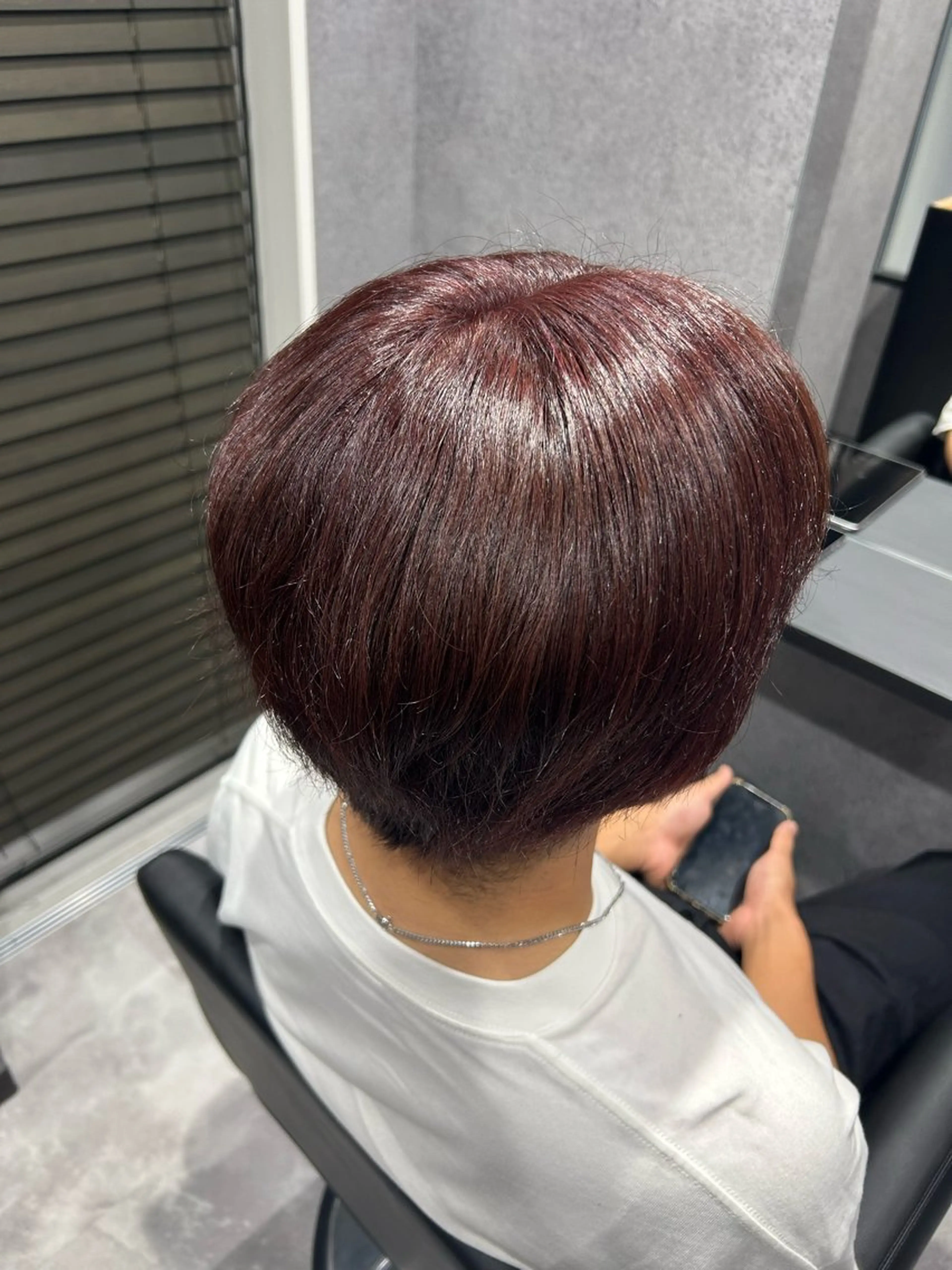 カラー メンズ ブラウンカラー ピンクカラー 佐野 彩音のヘアスタイル