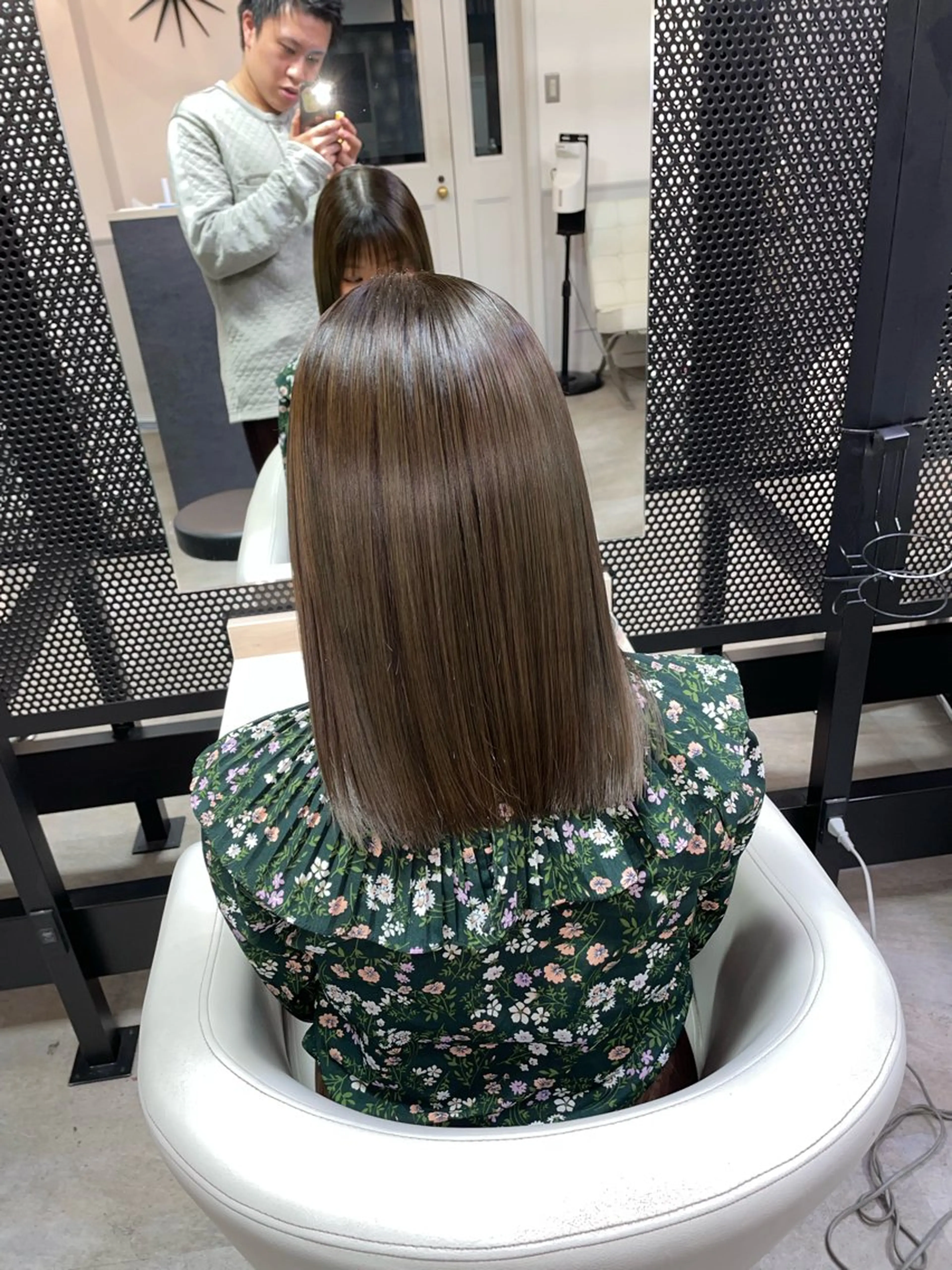 セミロング カラー ヘアカラー トリートメント girly/ヘア メイクMitsukiのヘアスタイル