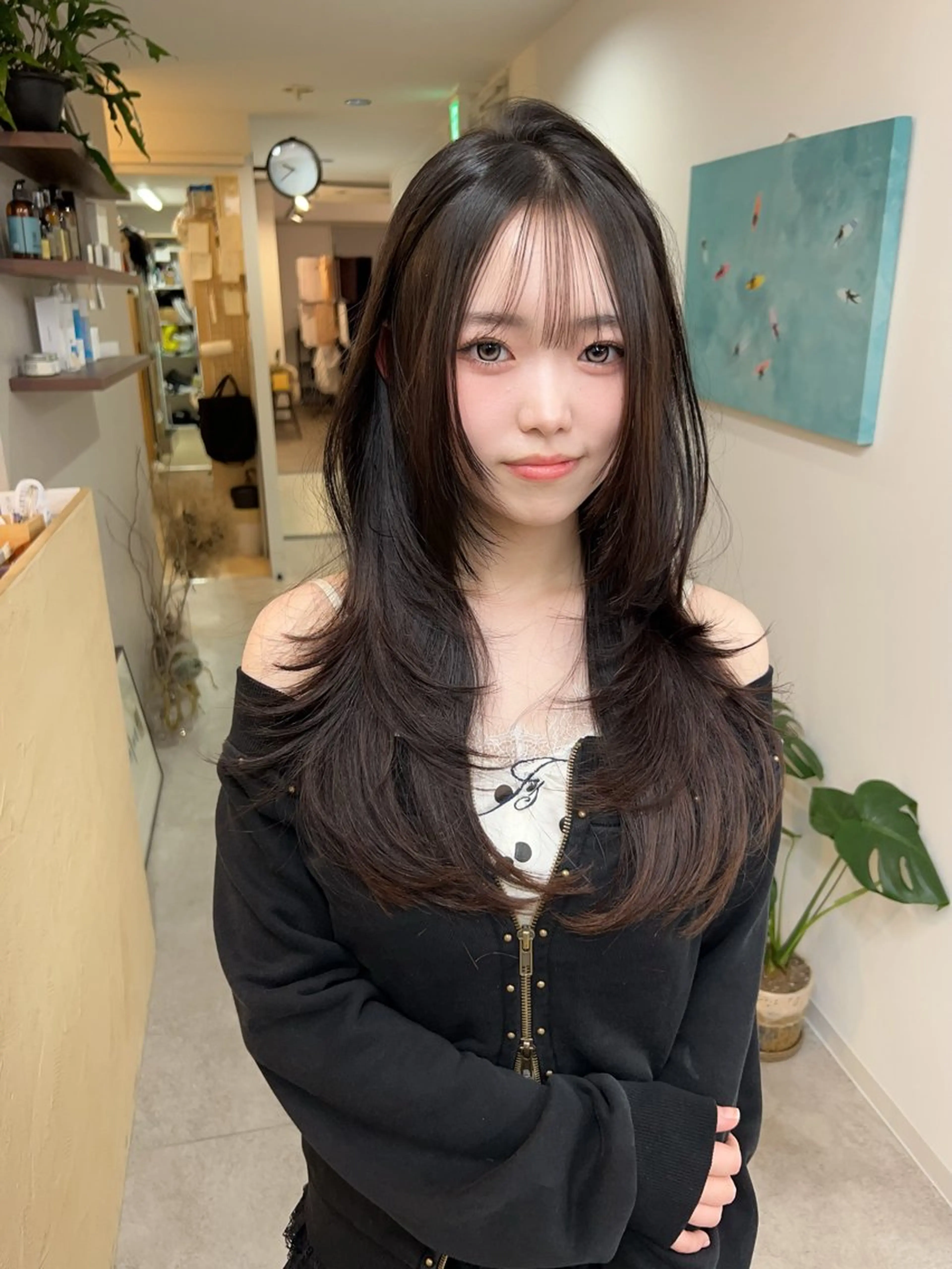 セミロング カット 韓国レイヤー/ハイ トーン/優太のヘアスタイル