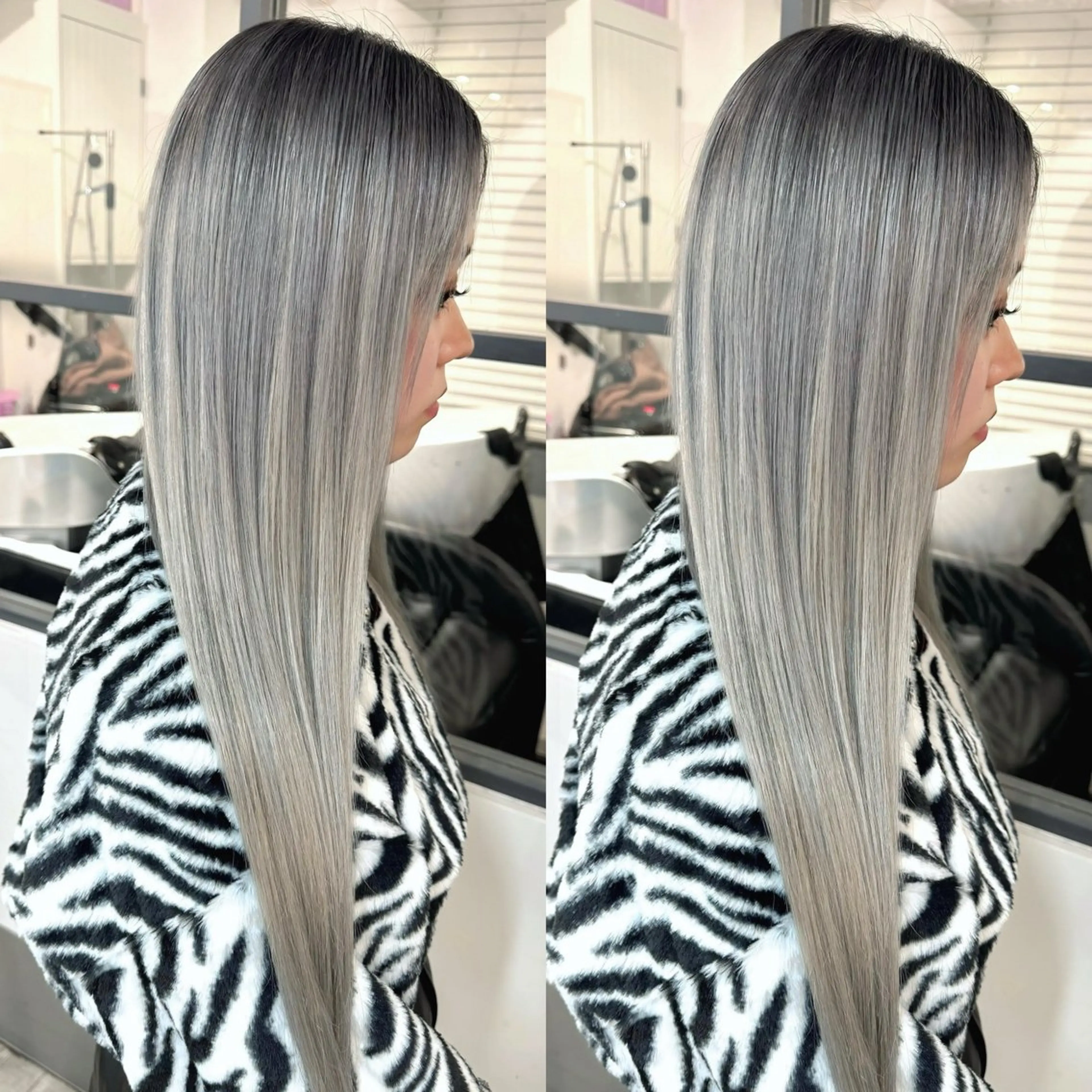 ロング カット ヘアカラー トリートメント バレイヤージュ ボブ🌈ナツヤのヘアスタイル