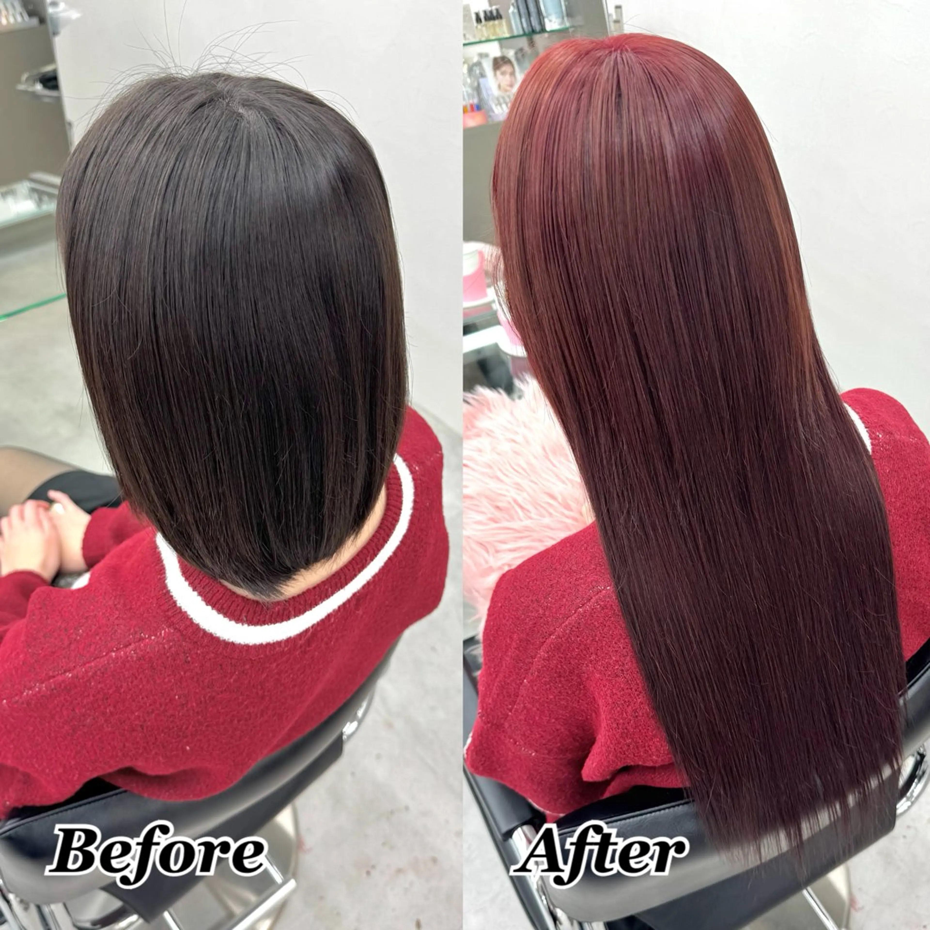 ヘアカラー エクステ ヘアメ🎀推しカラー 🥣横浜/しほ🧸のヘアスタイル