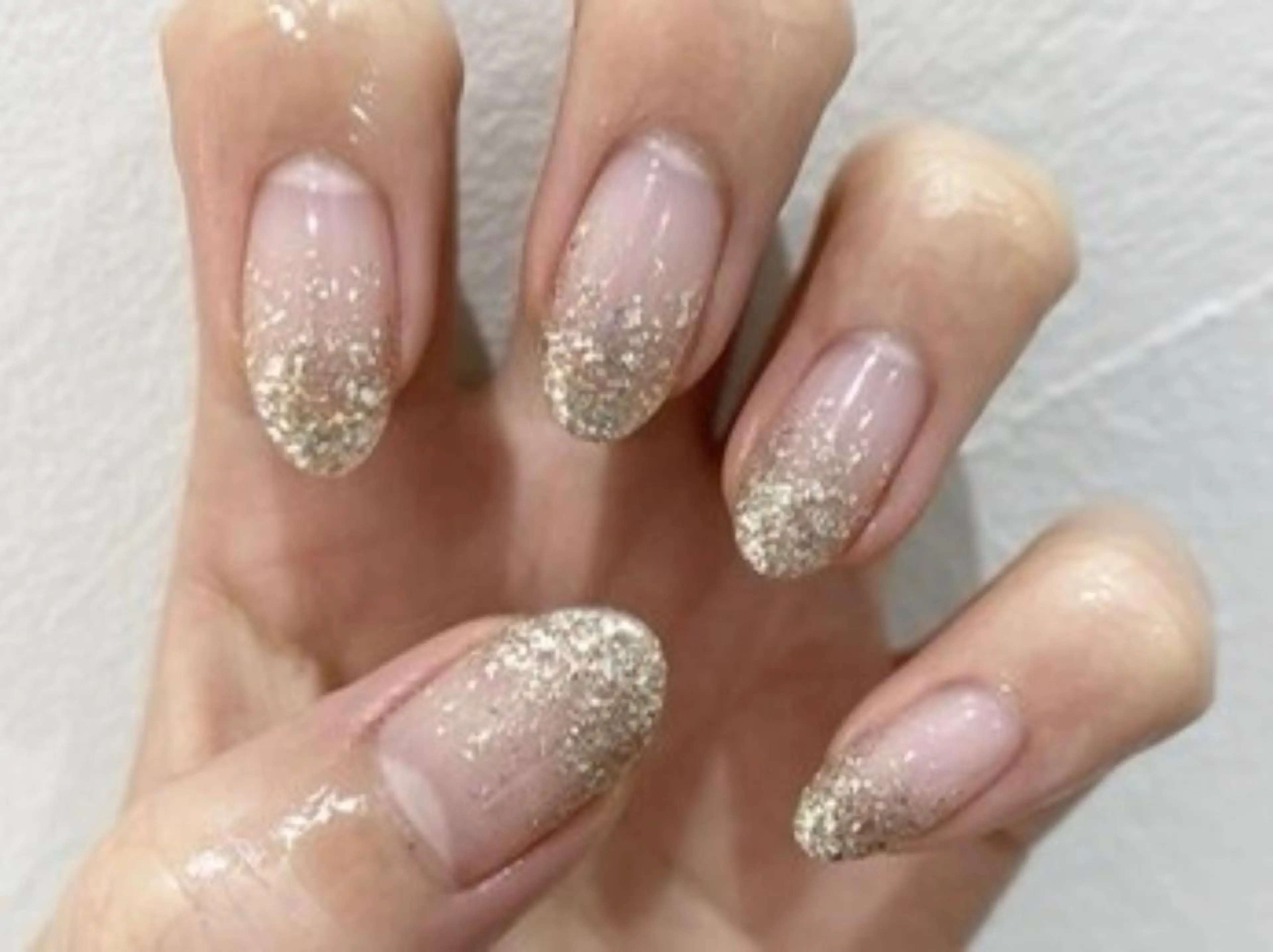 ネイル ジェルネイル グラデーション キラキラネイル ラメ(グリッター) ラメグラデーション フットネイル Nail Salon　Ｋのネイルデザイン