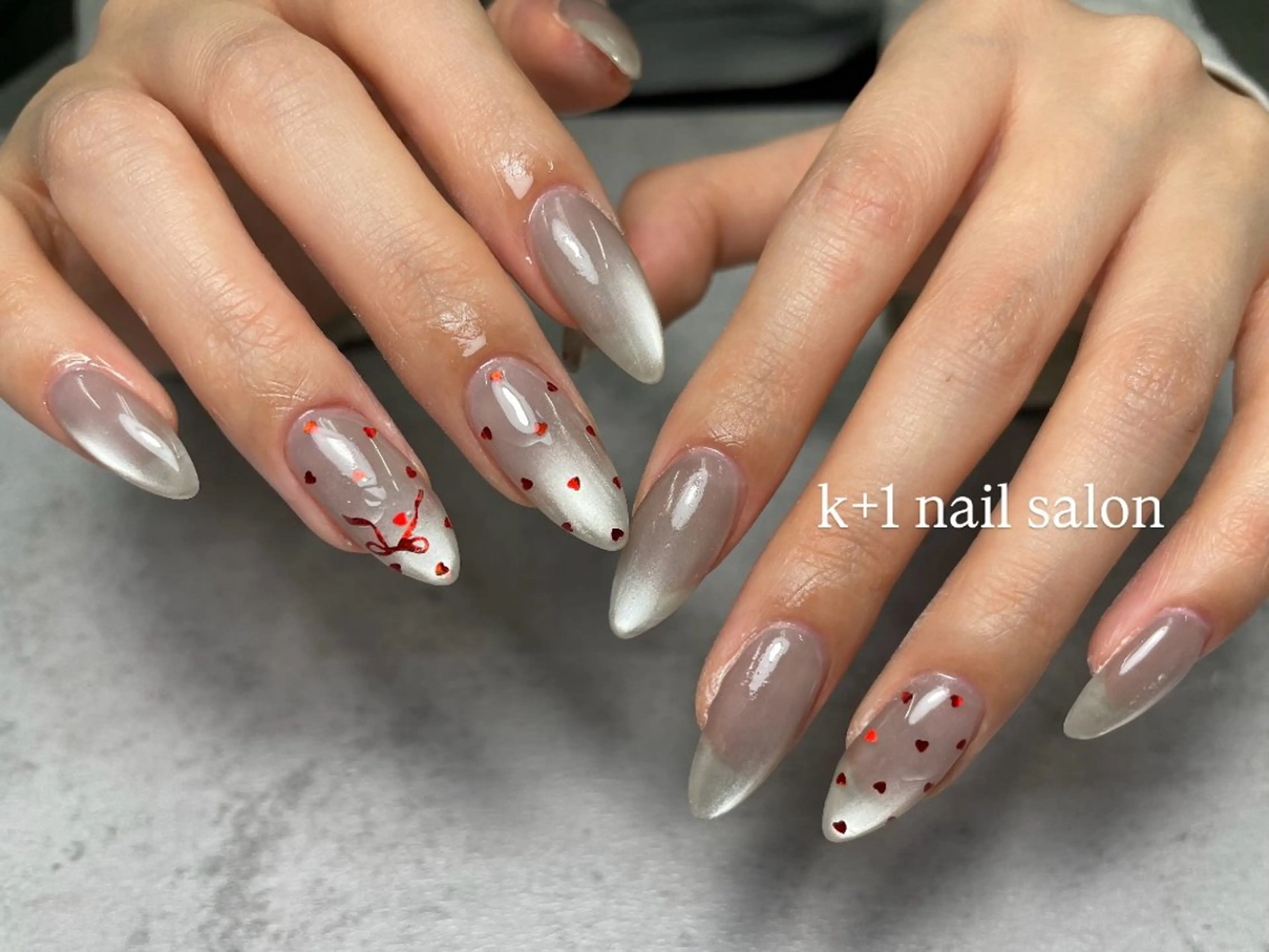 ネイル マグネットネイル ハンドネイル k+1 nail salonのネイルデザイン