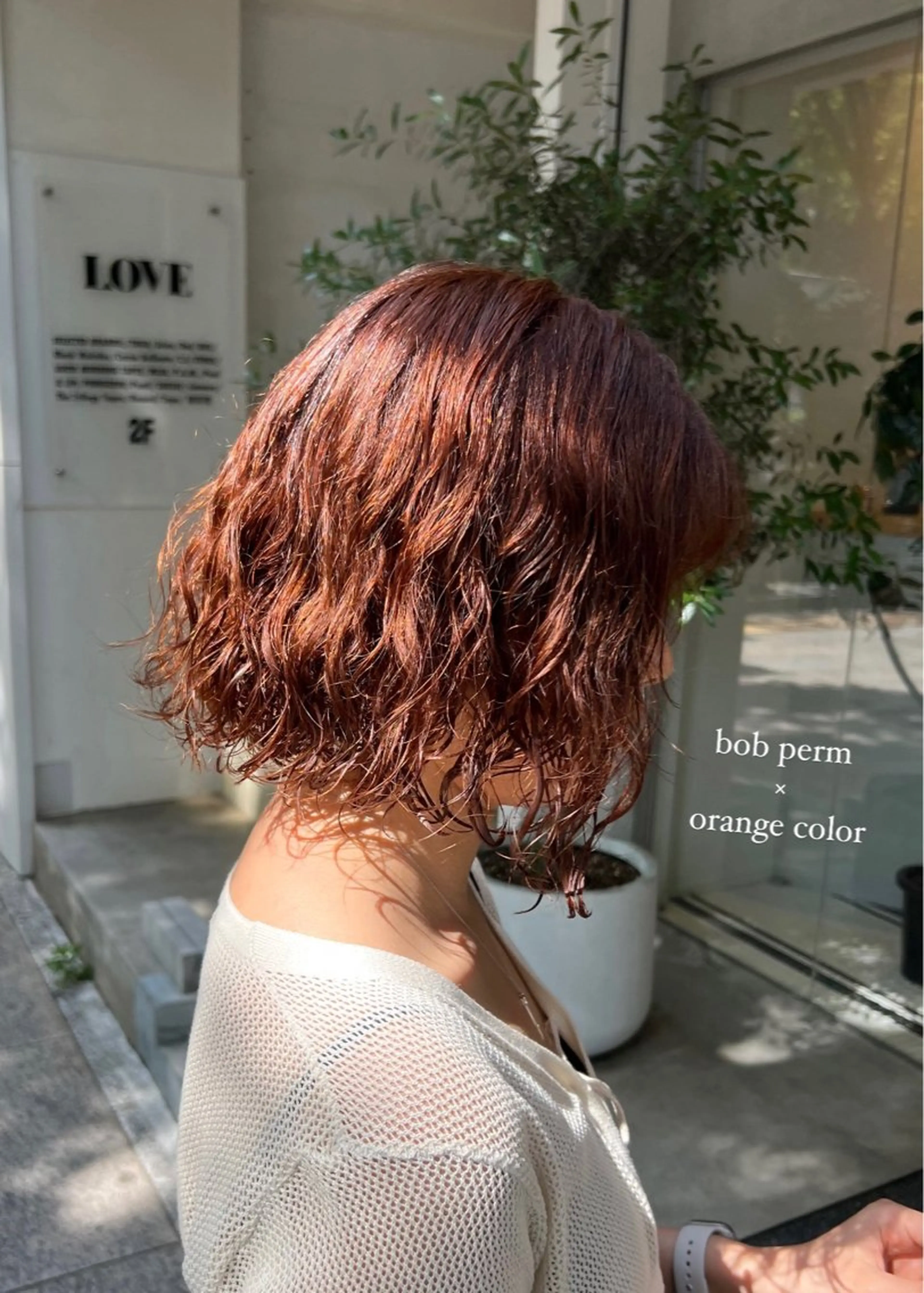 ショート ボブ カット ヘアカラー パーマ パーマ/名古屋パーマ / コデラ ナナホのヘアスタイル