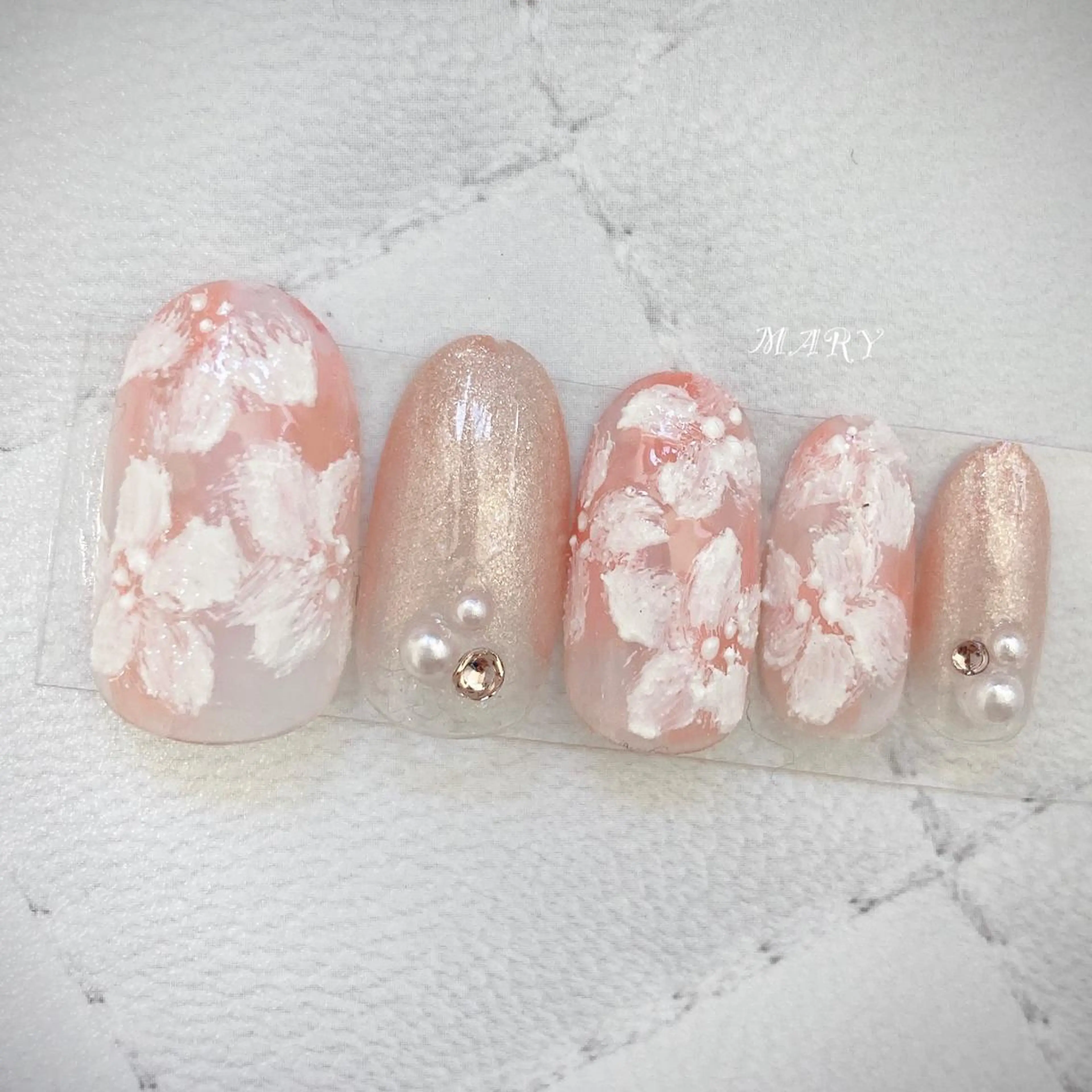 ネイル ハンドネイル Mary nail .narumiのネイルデザイン