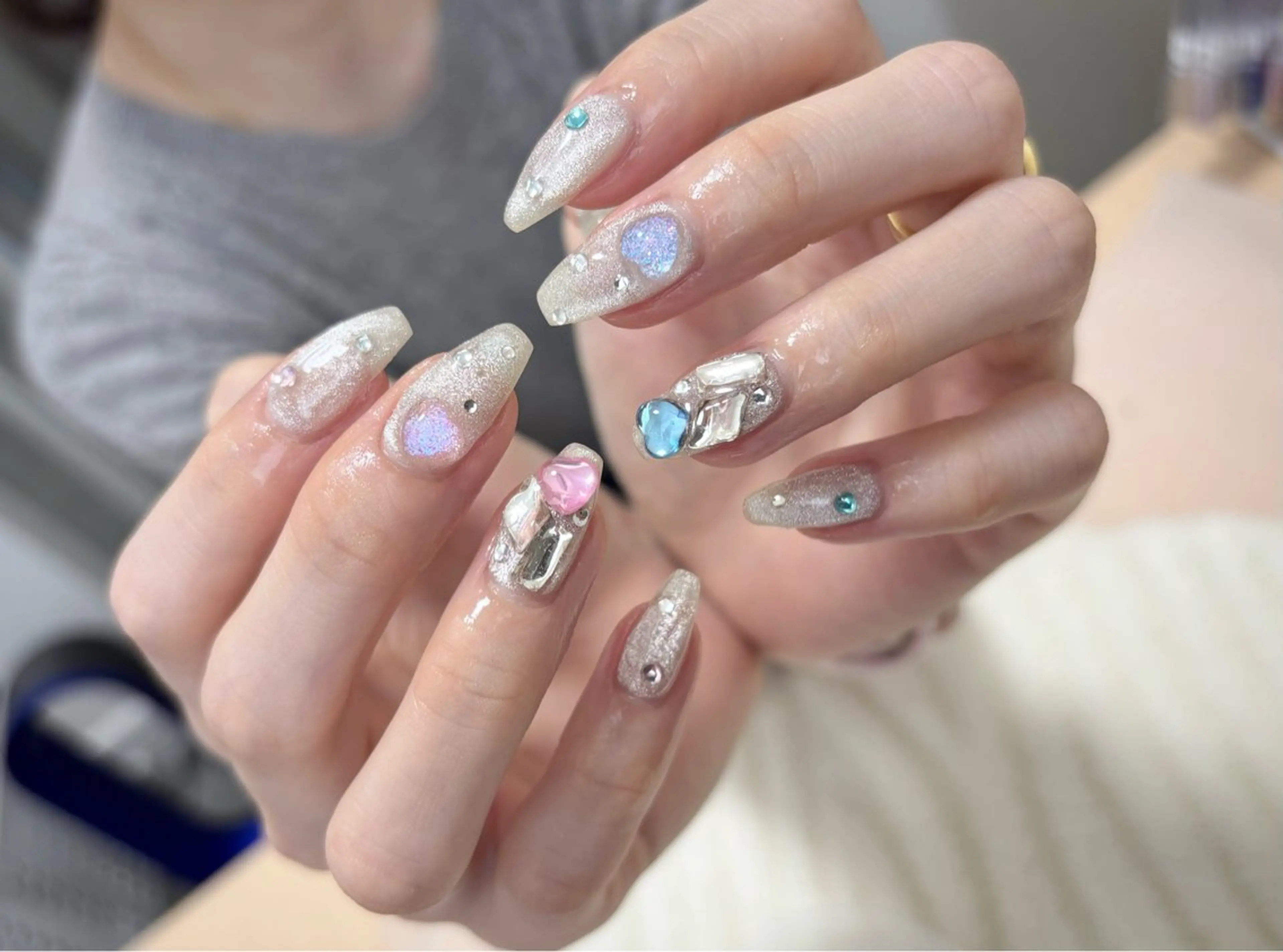 ネイル マグネットネイル わたなべ さやかのネイルデザイン