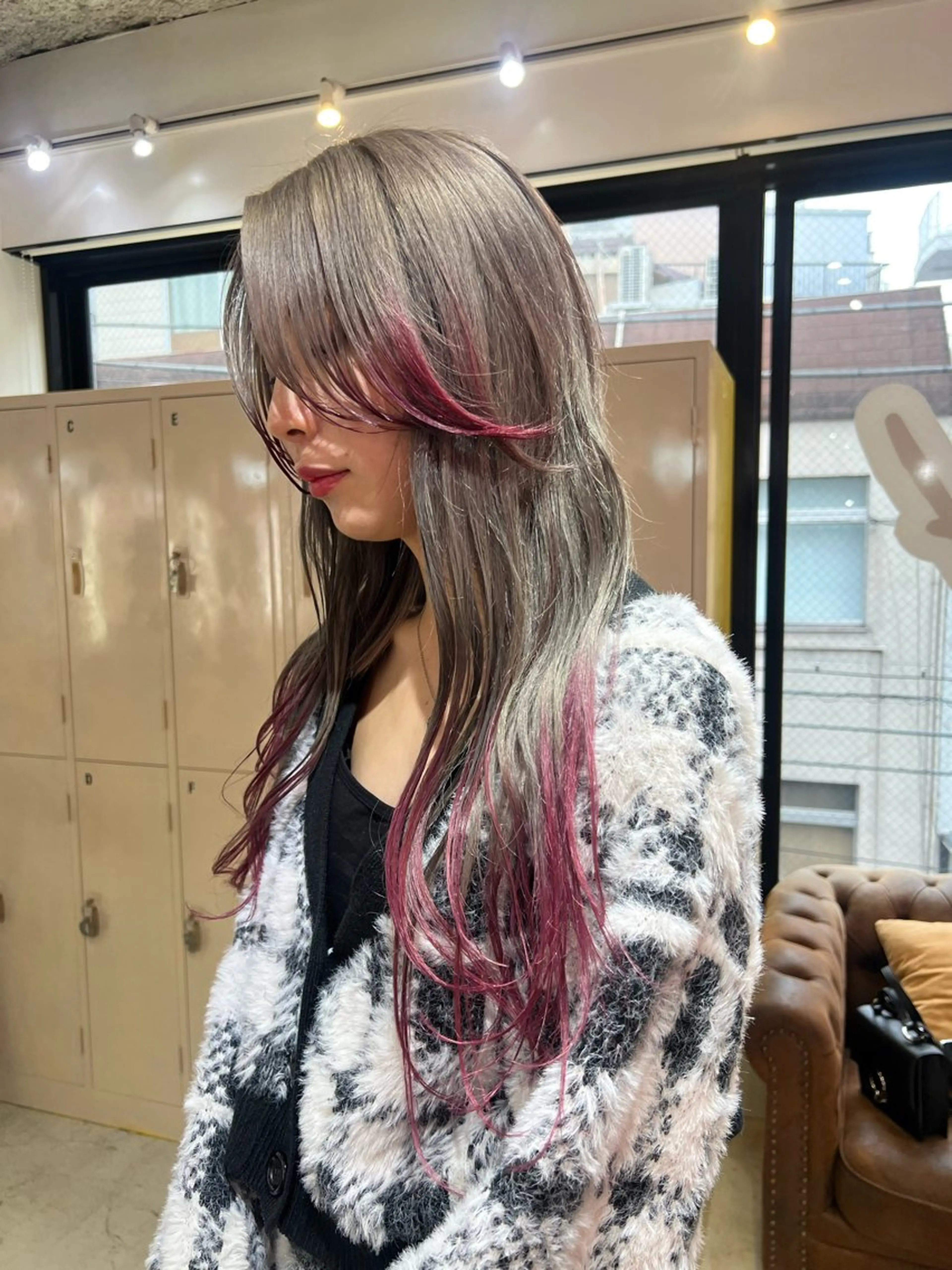 ロング カット ヘアカラー エクステ 💥ウルフカット デザインあんな💥のヘアスタイル