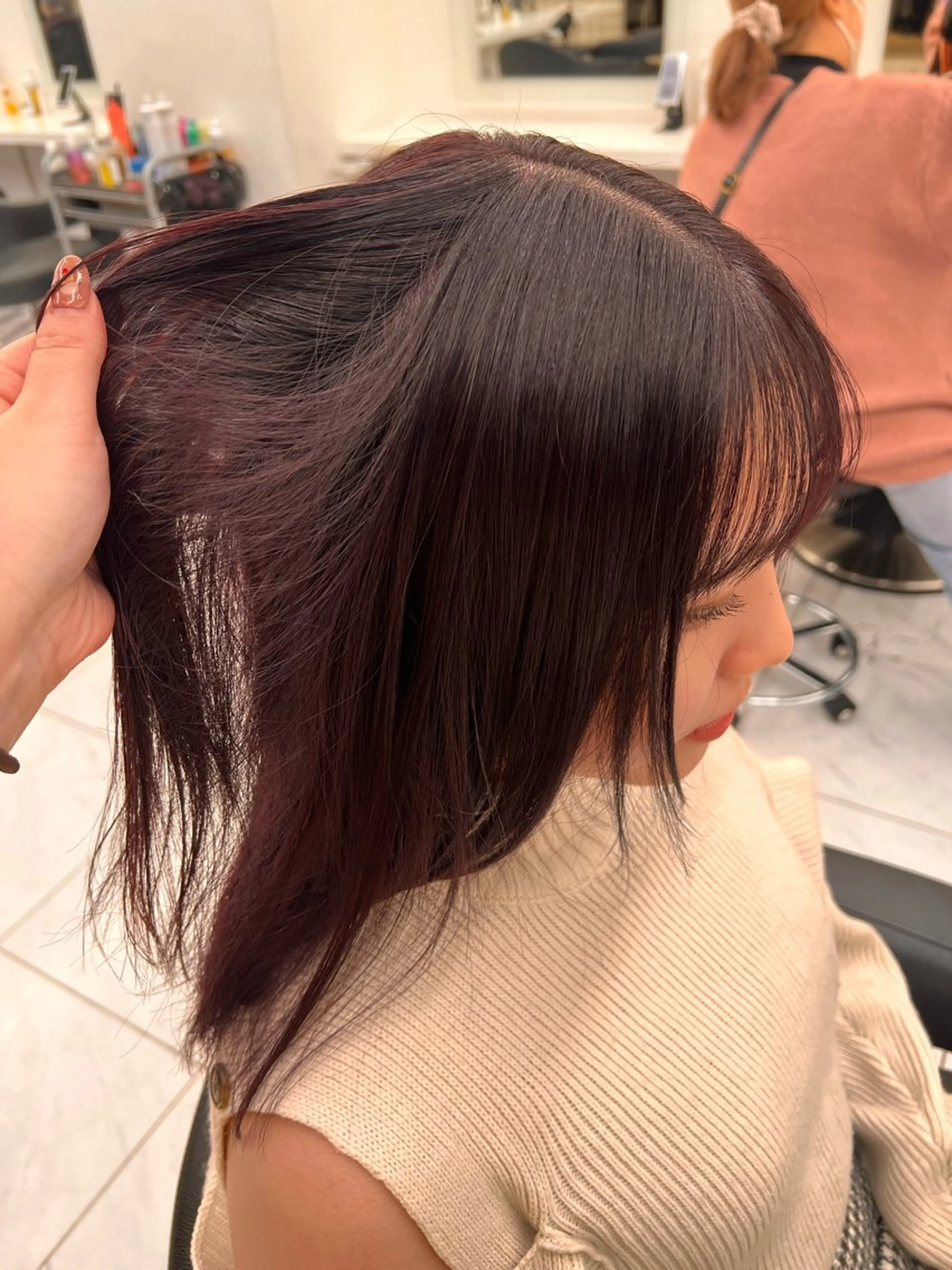 ミディアム カラー 💖札幌カラー 指名No.1💖玲奈のヘアスタイル