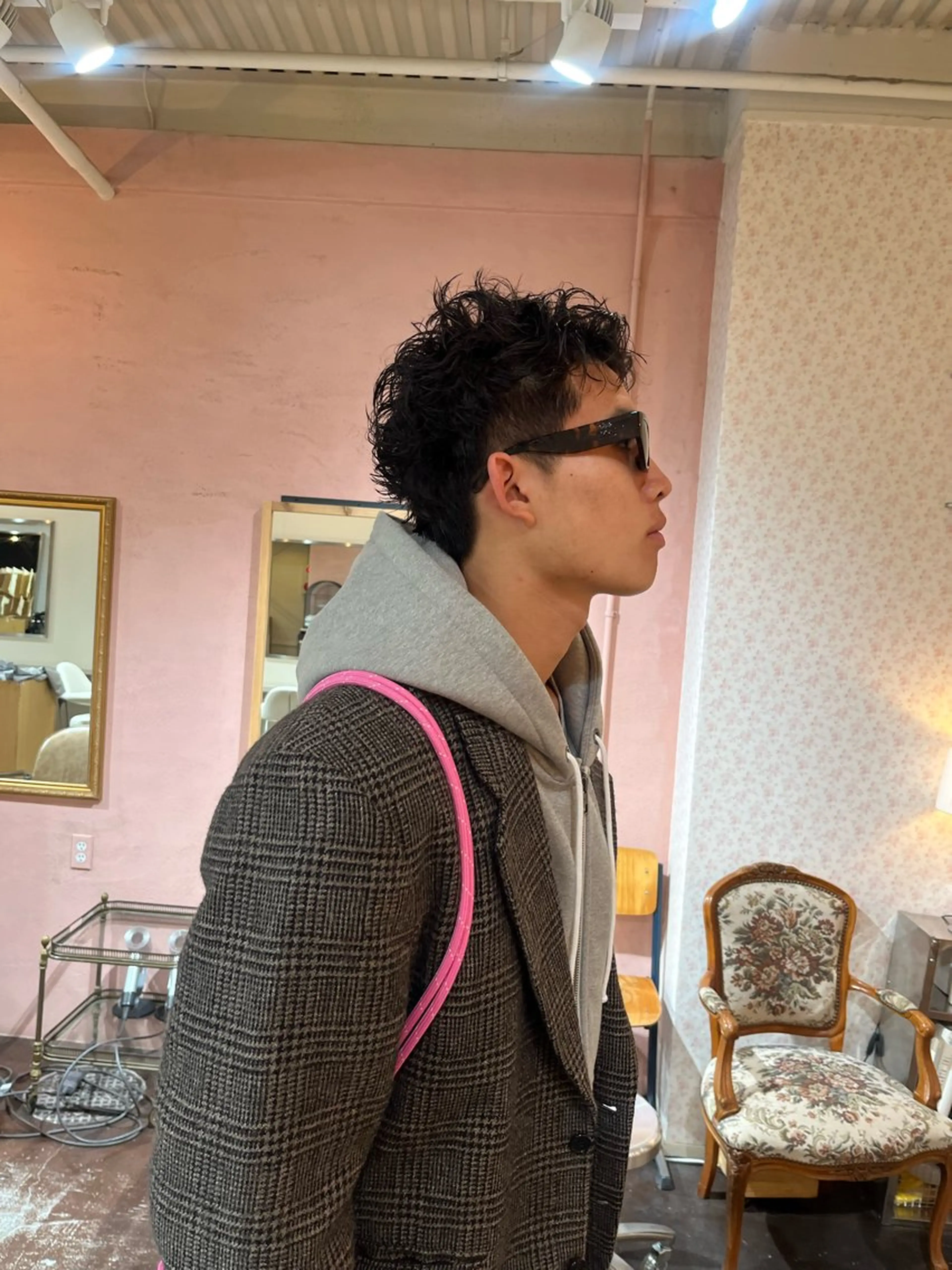 ショート カラー パーマ メンズ メンズパーマ スパイキーショート ショートヘア Junmi/ﾁｶｼﾂ /堀江のヘアスタイル