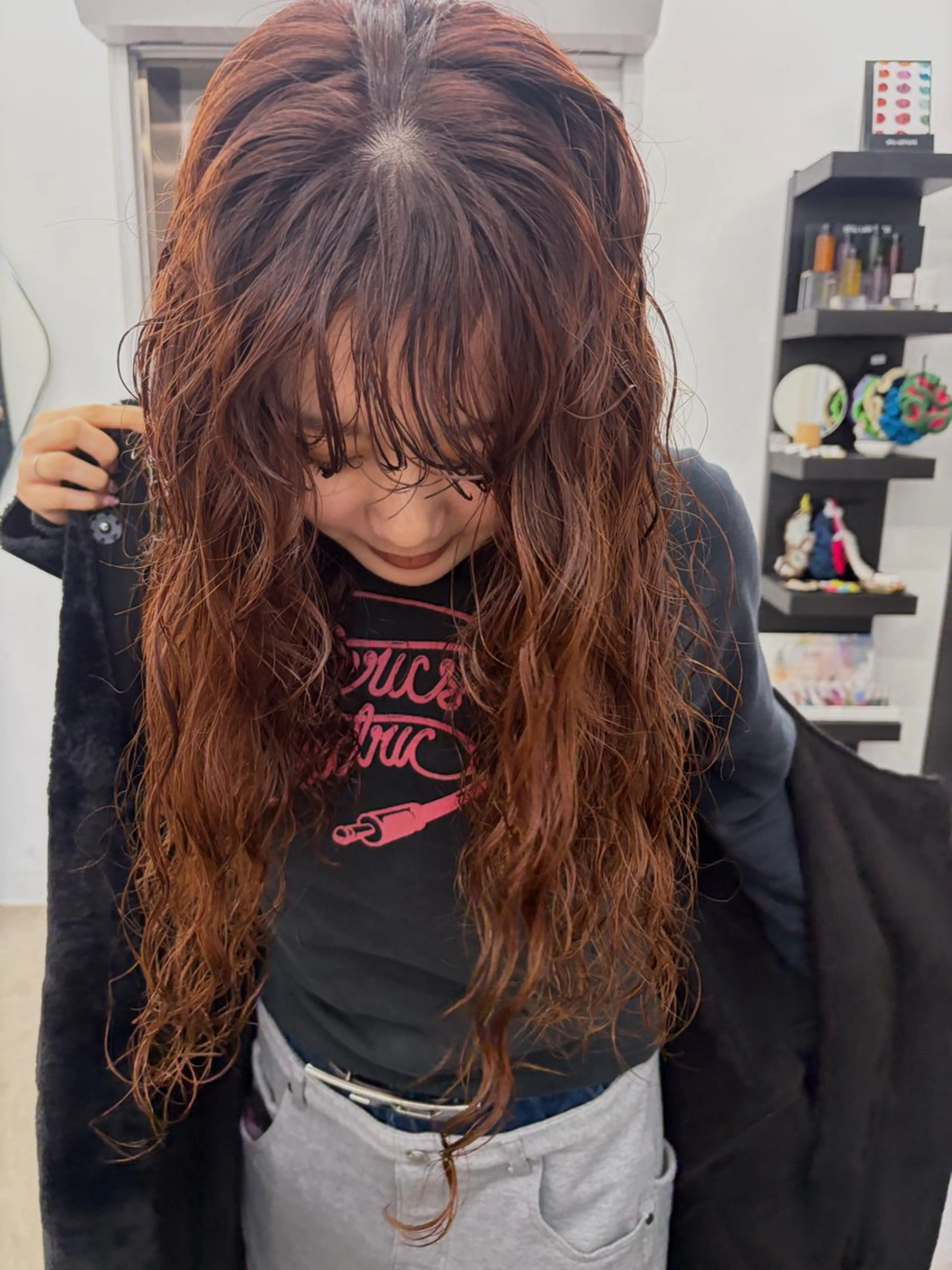 ロング パーマ Nico☺︎🎀YU パーマ/ブリーチのヘアスタイル