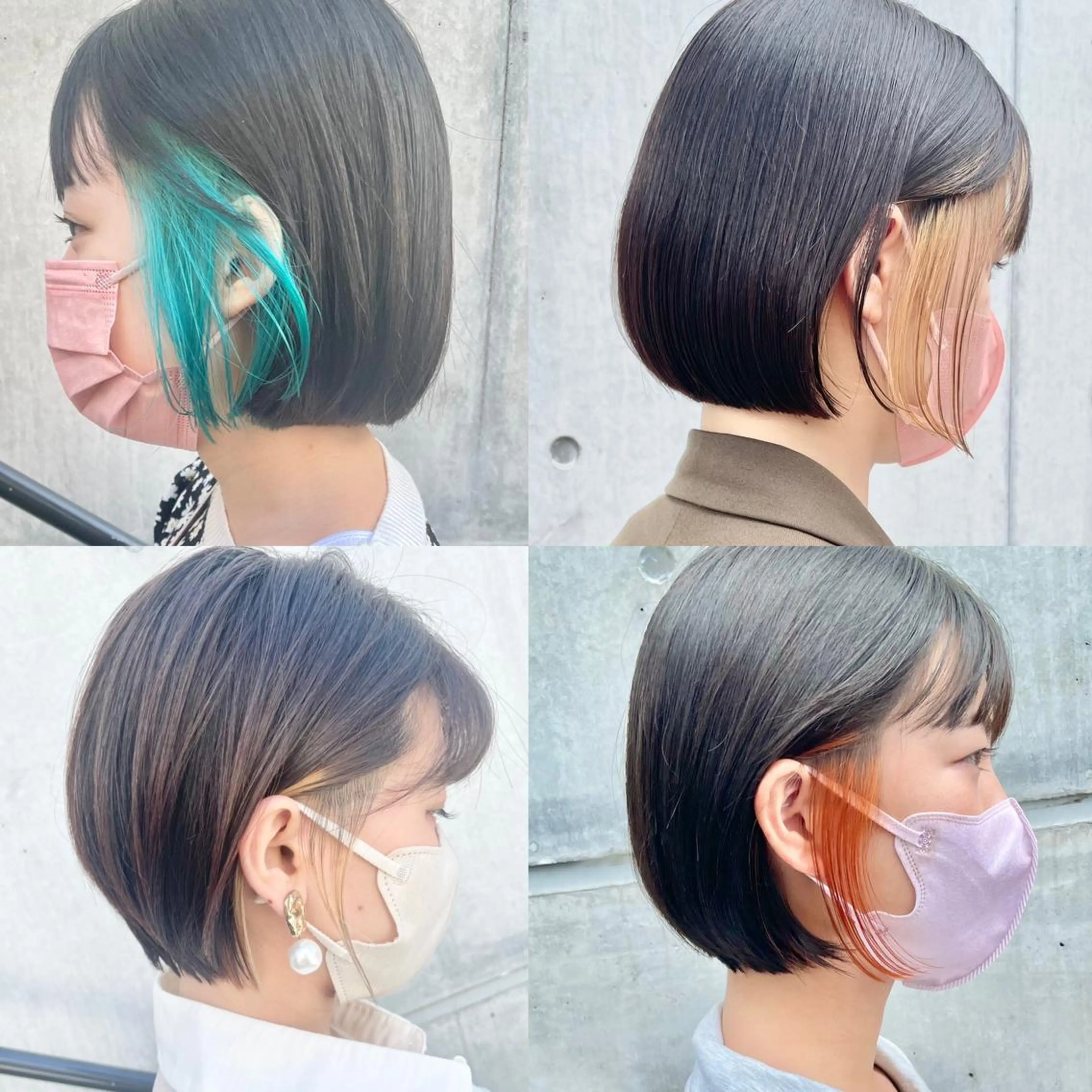 ショート カラー ショートボブ ハンサムショート アディクシーカラー イヤリングカラー ハイライトカラー カット ヘアカラー トリートメント ショートボブ髪質改善 縮毛矯正のプロ山道潤のヘアスタイル