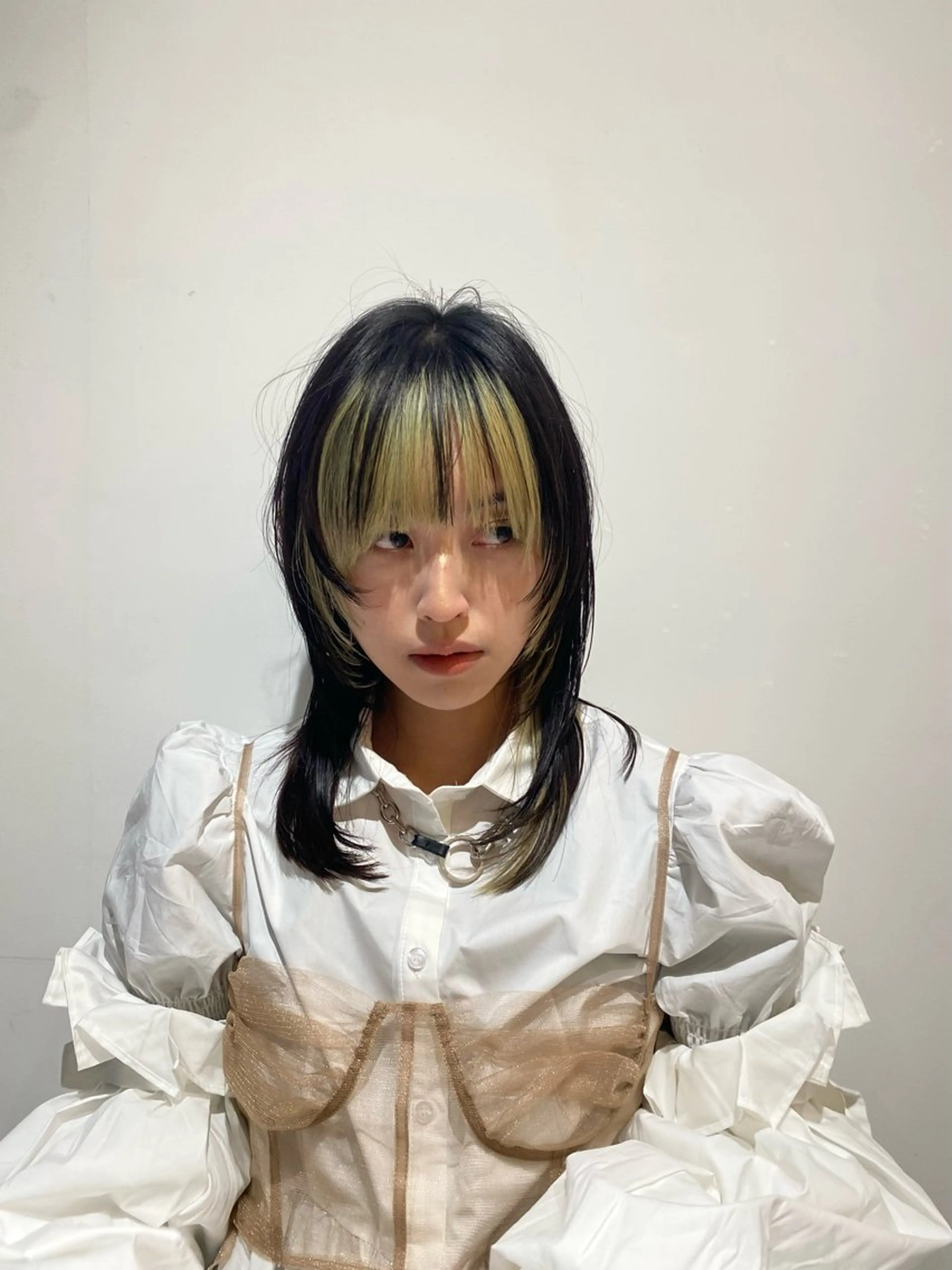 セミロング ヘアカラー mina🪐立川駅/ 無料ショートカットのヘアスタイル