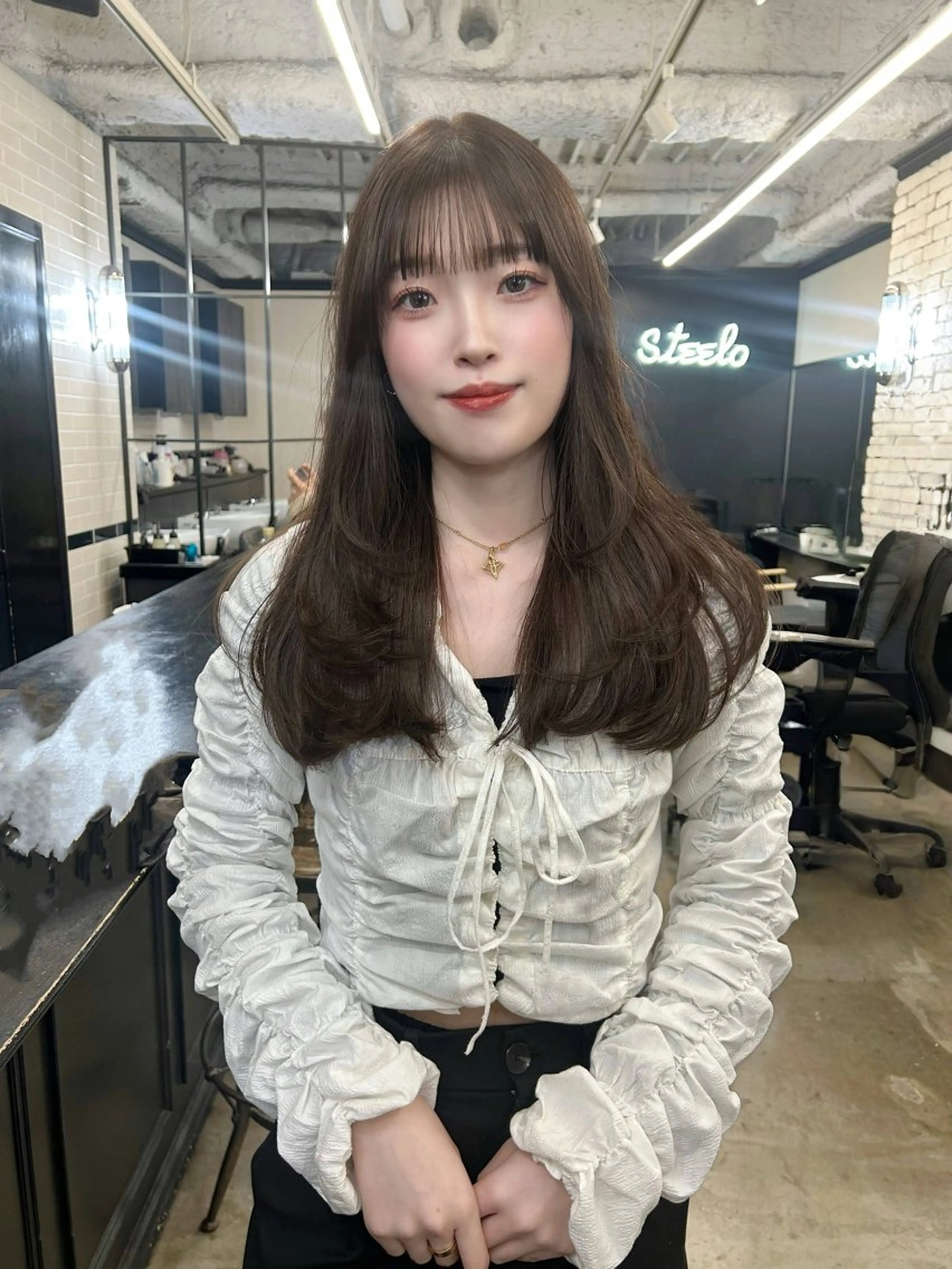 ロング カラー カット ヘアカラー トリートメント 地毛風艶カラー🌿 喜多夏海のヘアスタイル