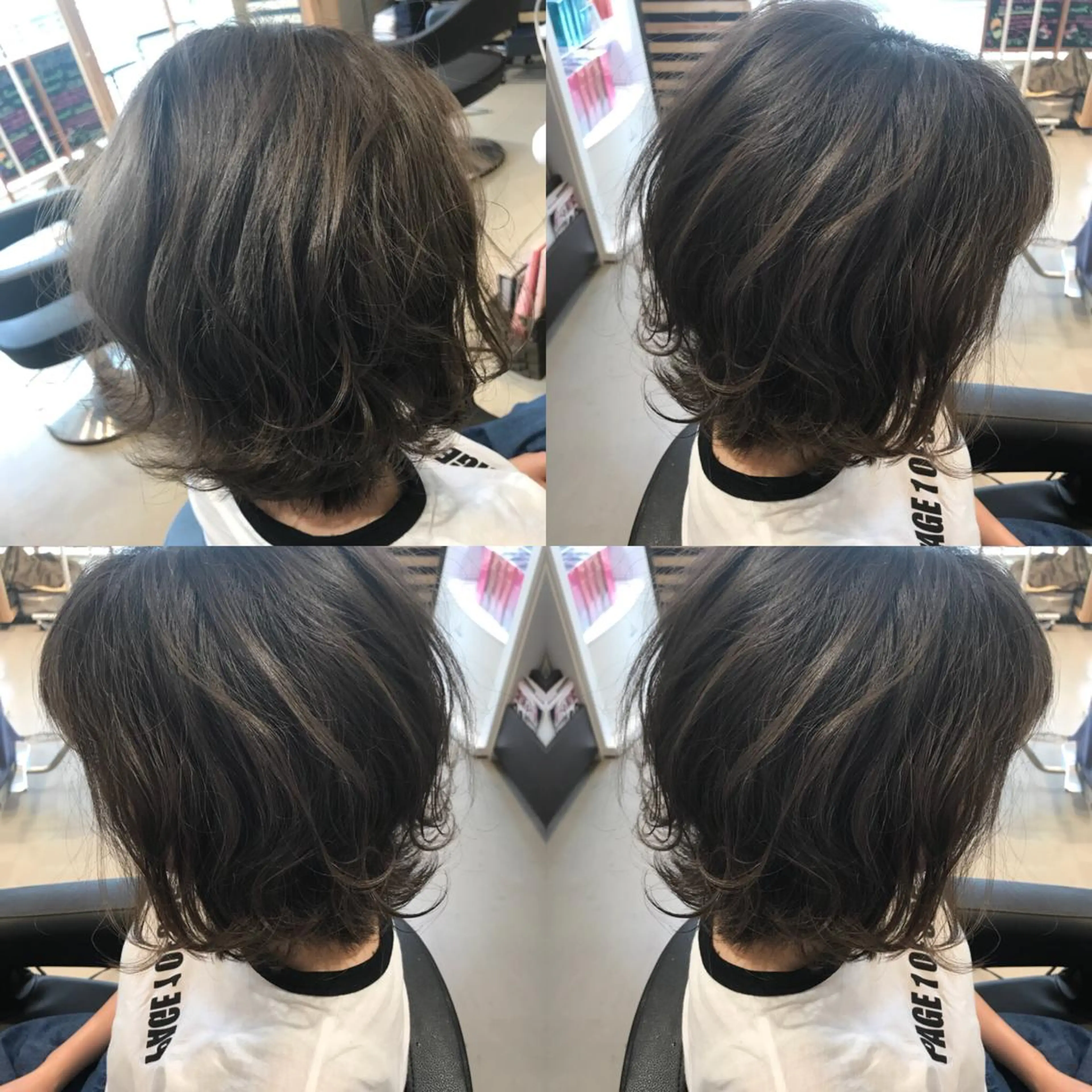 ショート カラー ブリーチ ブルーカラー ブルーグレー グラデーションカラー 大久保 隆蔵のヘアスタイル