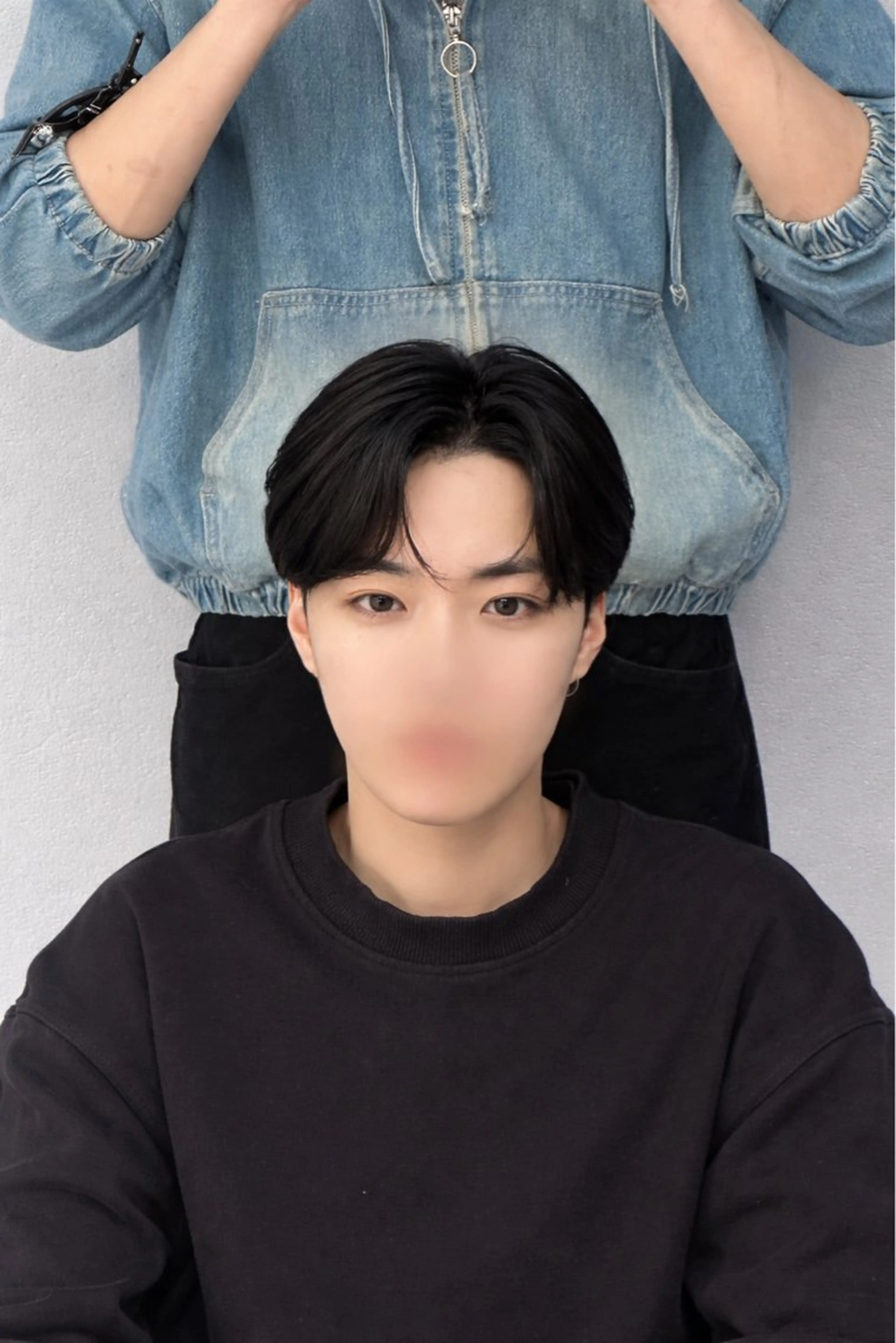 カラー メンズ ダウンパーマ メンズ韓国風 メンズパーマ カット ヘアカラー 梅田/パーマ/ 韓国メンズヘア/ハタのヘアスタイル