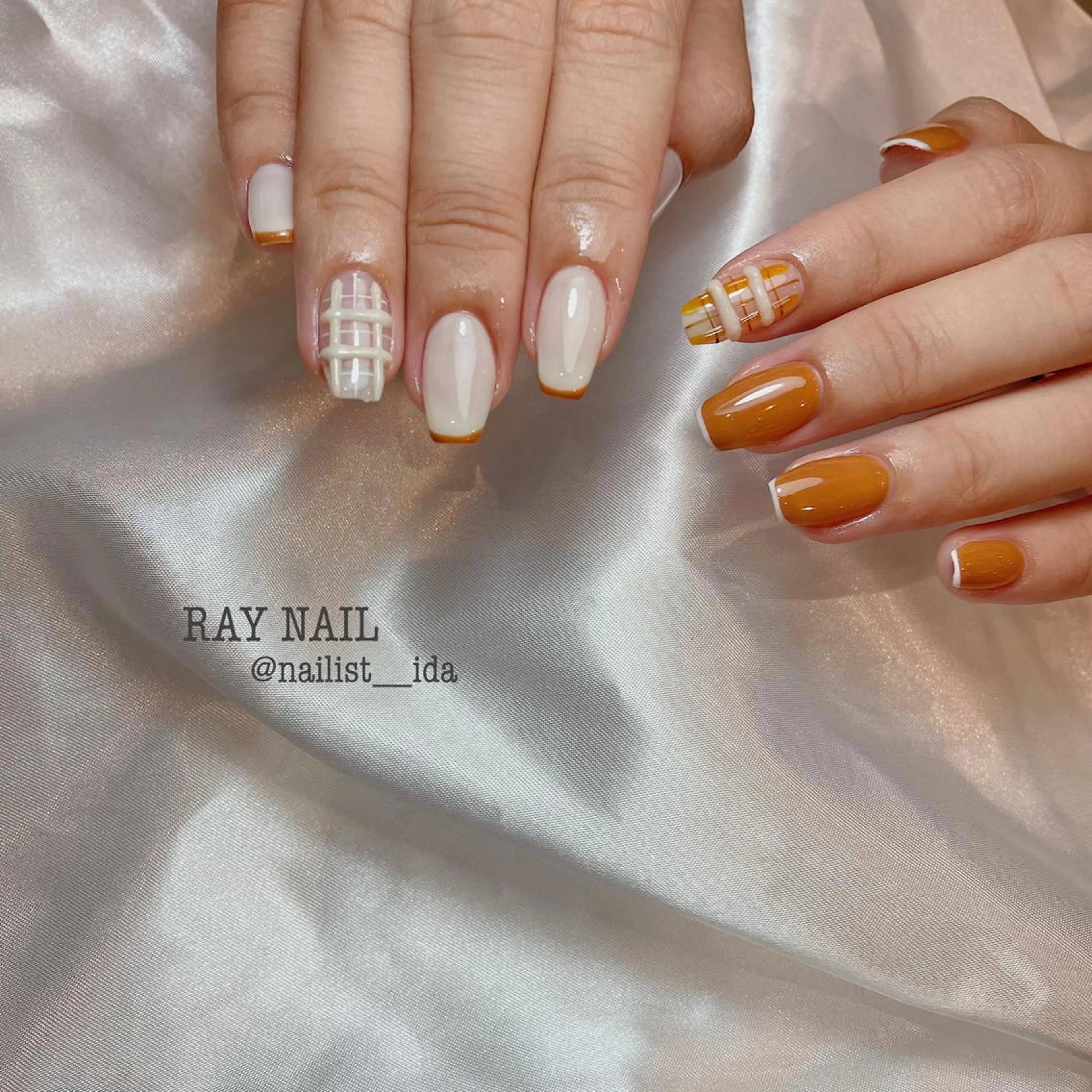 ネイル フレンチネイル Arowa 伊田のネイルデザイン