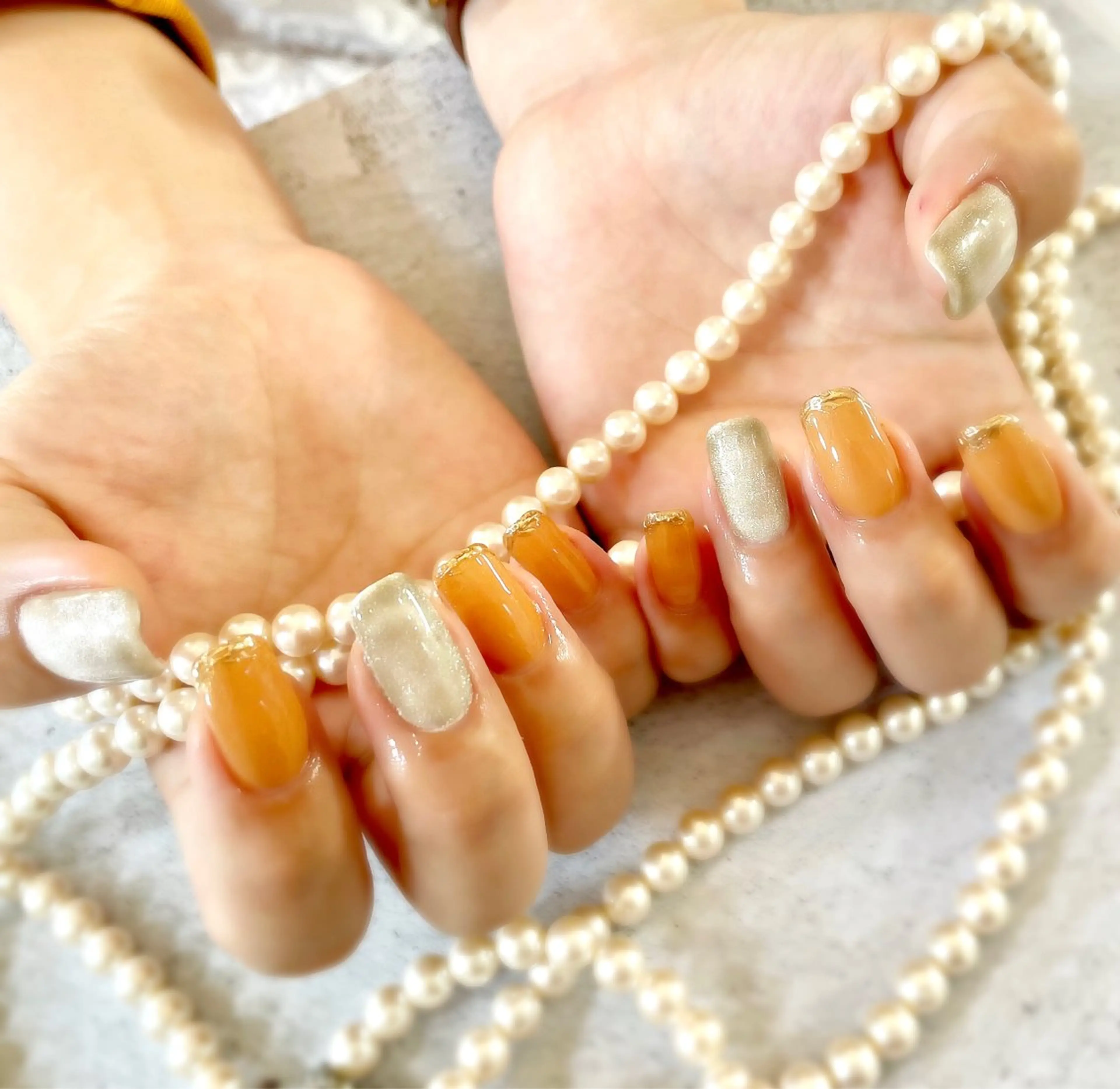 ミディアム ハンドネイル BURGUNDY 🌹eriのネイルデザイン