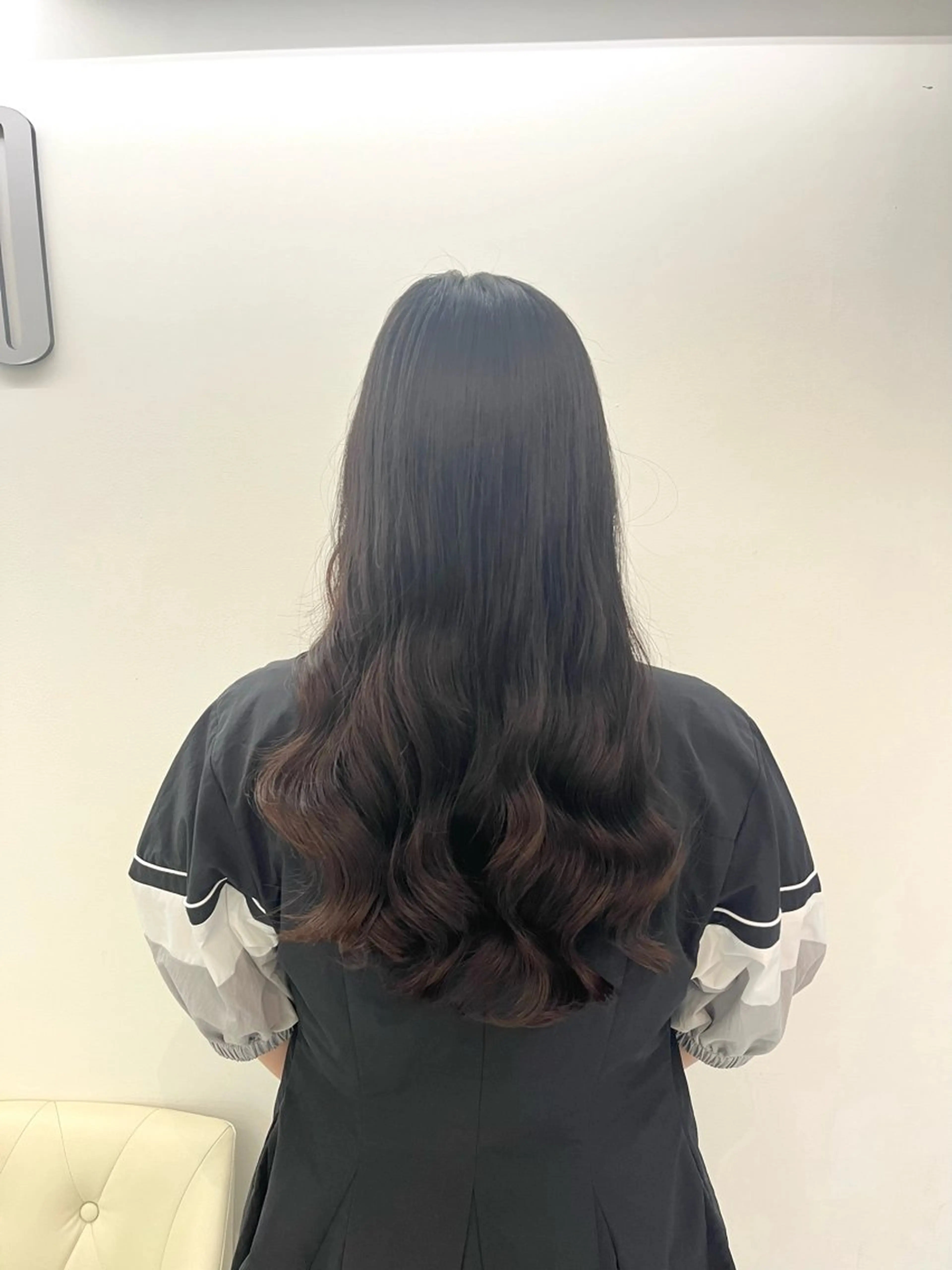 ロング パーマ カット パーマ トリートメント コテ巻き風パーマ 藤澤　知彌のヘアスタイル