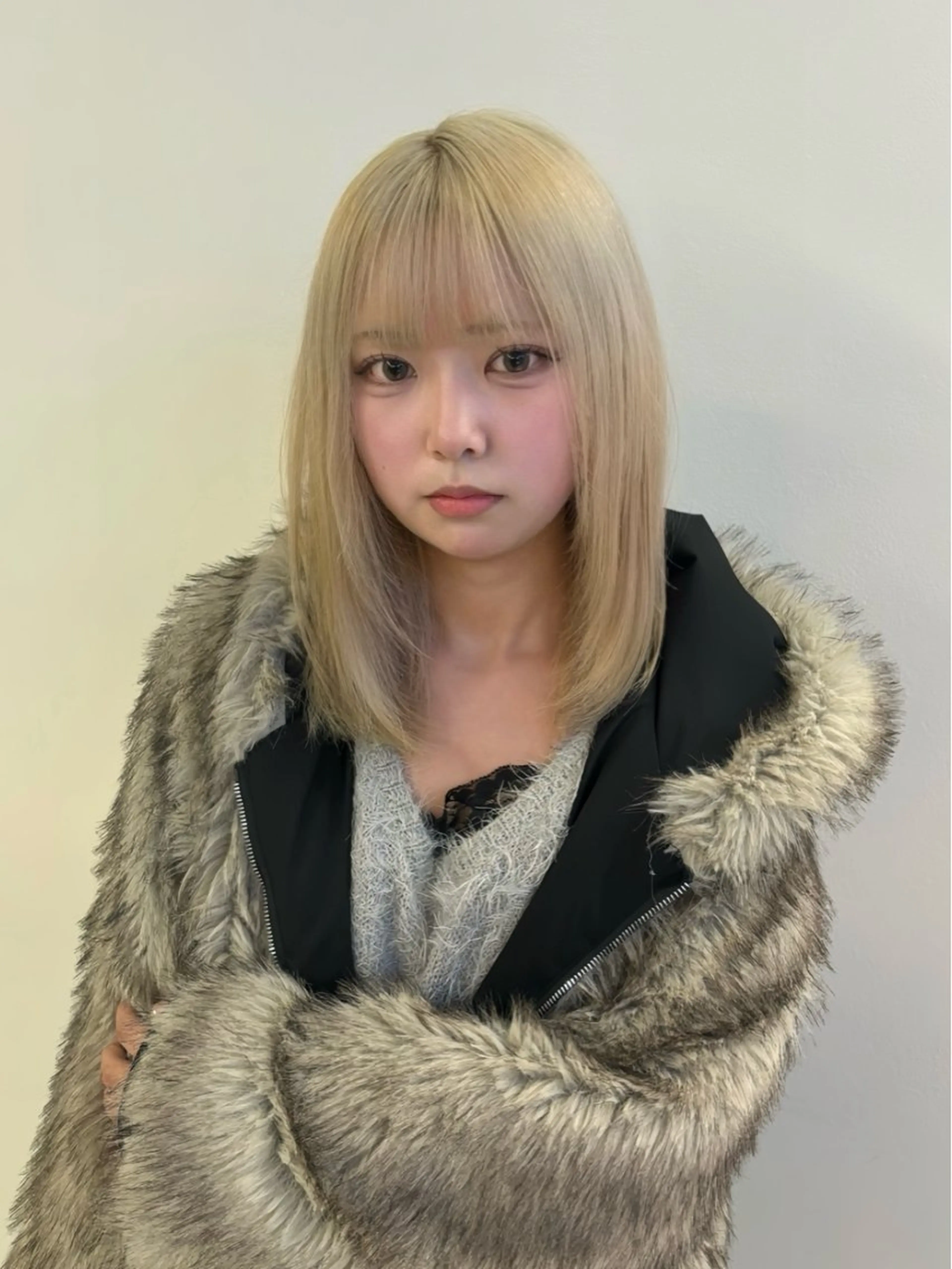 ロング カラー ヘアカラー 名古屋/中顔面短縮 ✨/小顔ハイレイヤーのヘアスタイル