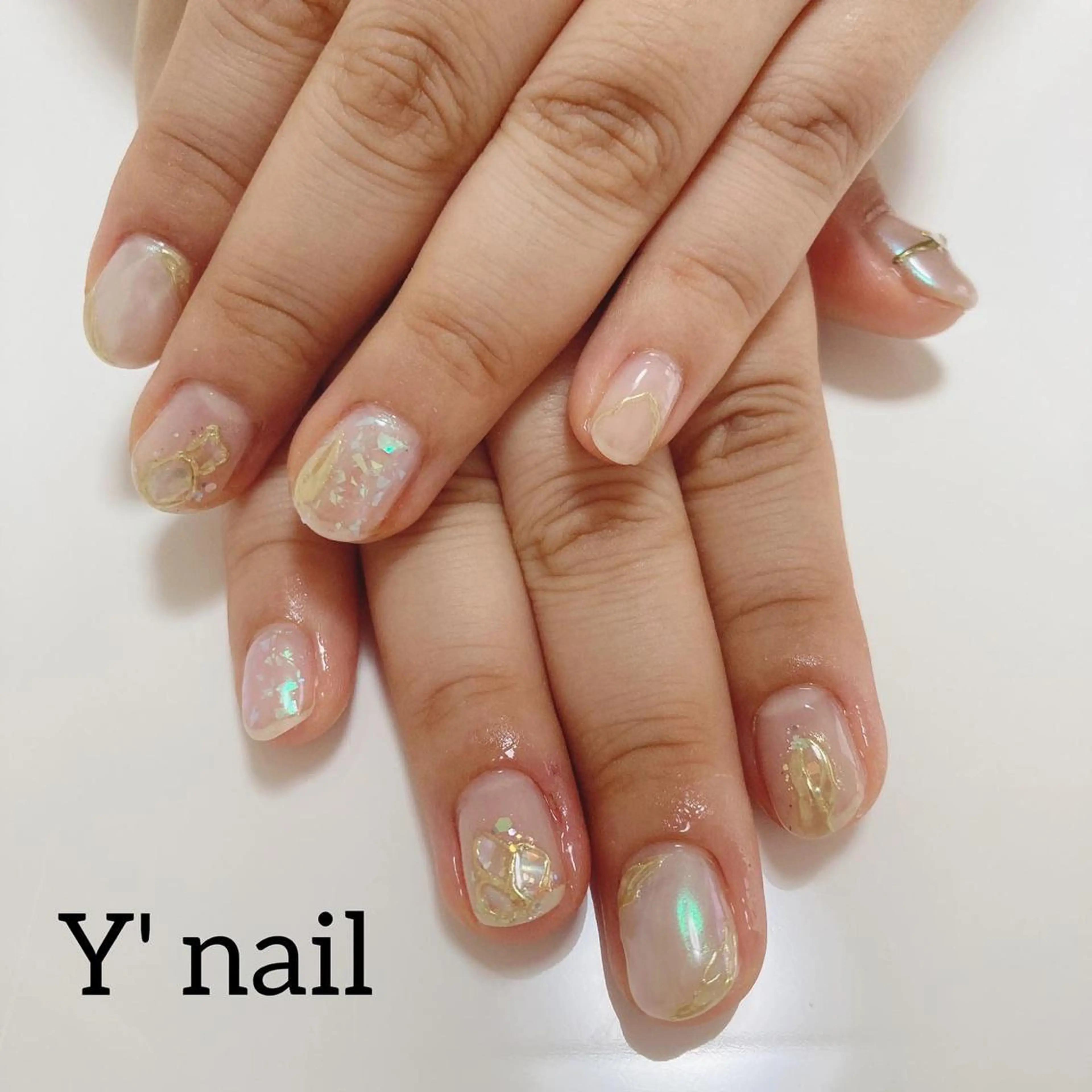 ネイル ブライダルネイル 手書きが得意🖌️ Y’s  nailのネイルデザイン