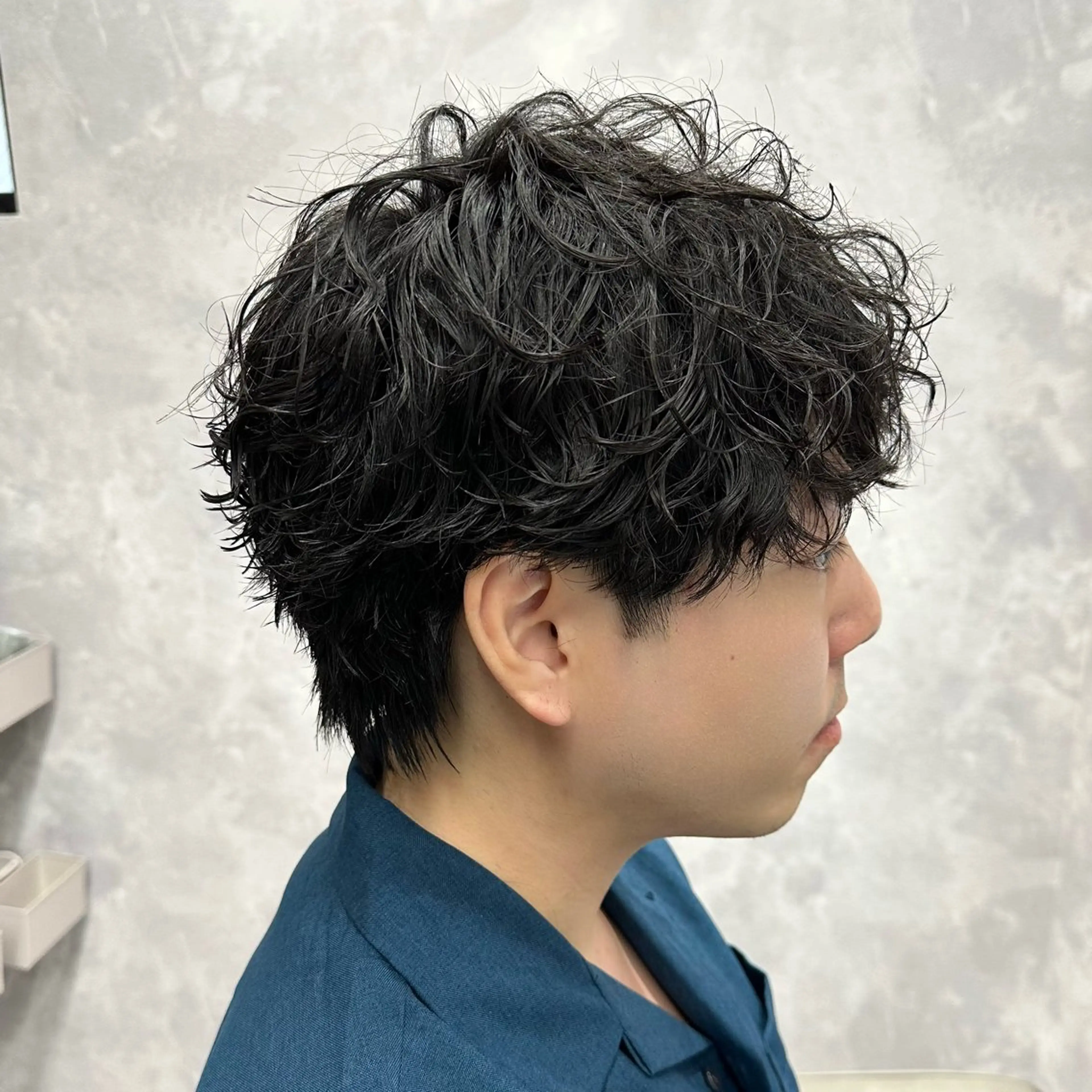 (メンズ) カット+トレンドパーマの写真