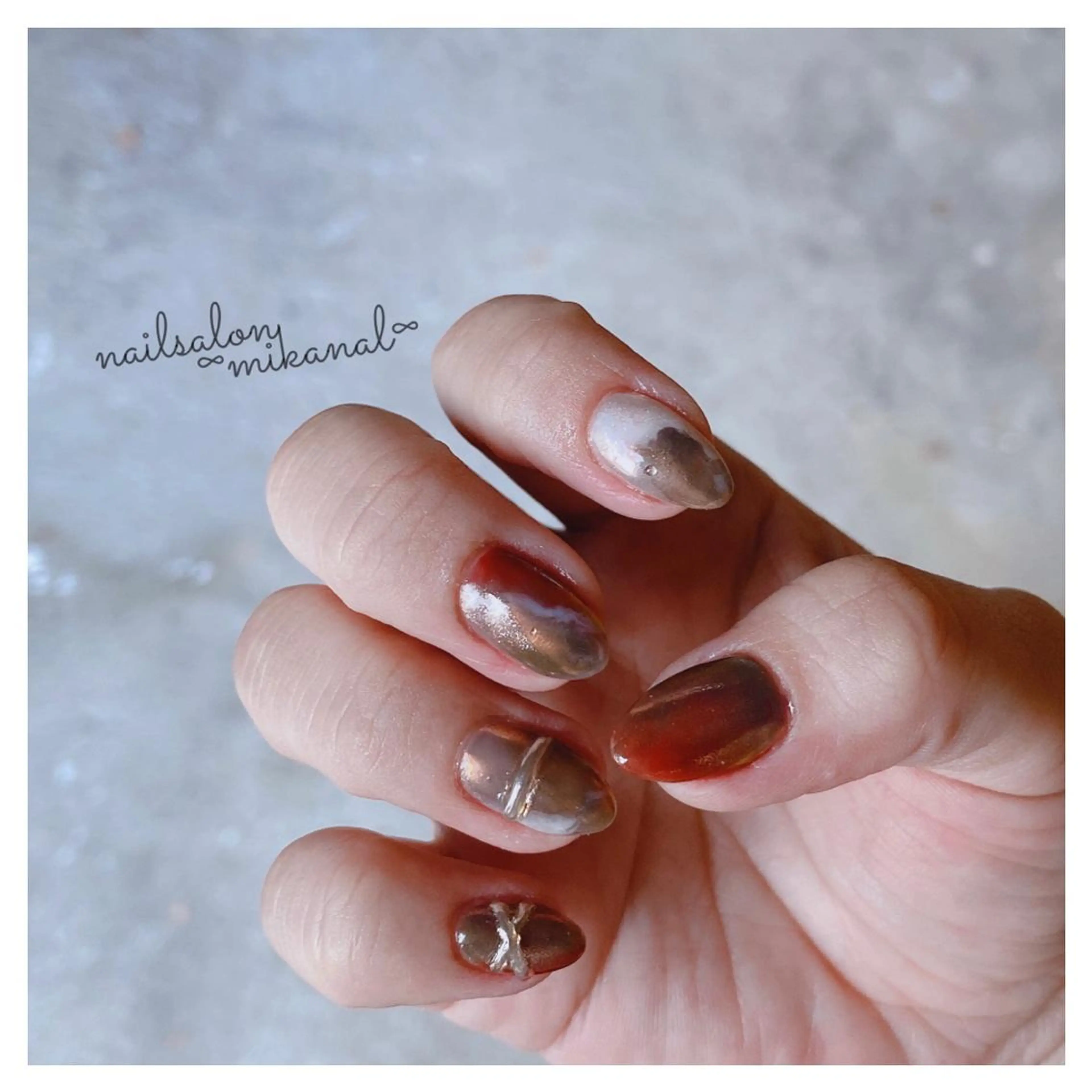 ネイル ハンドネイル nailsalon ∞ ﾐｶﾅﾙ ∞のネイルデザイン