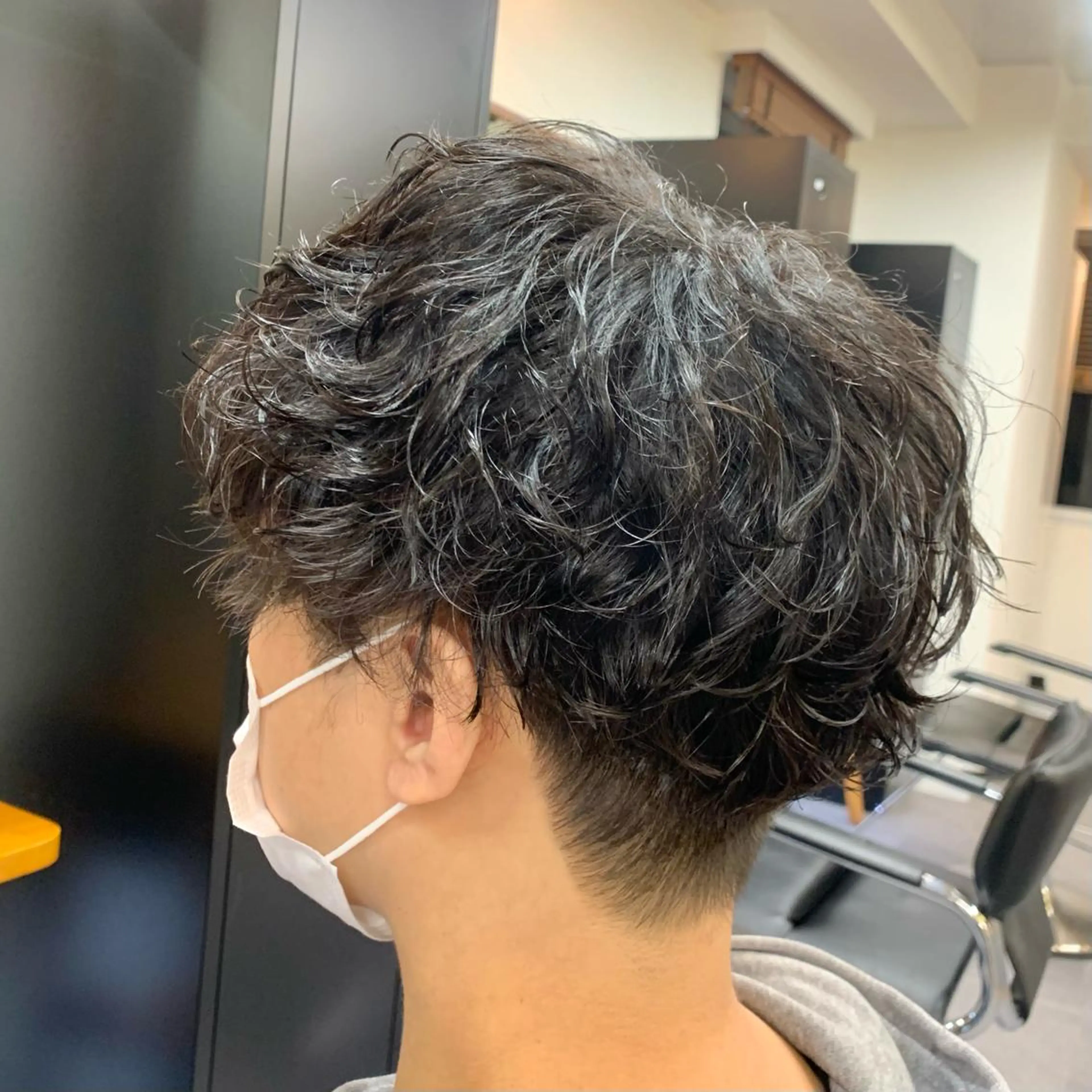 ショート パーマ メンズ カット パーマ メンズ特化美容師/ 藤戸 椋のヘアスタイル