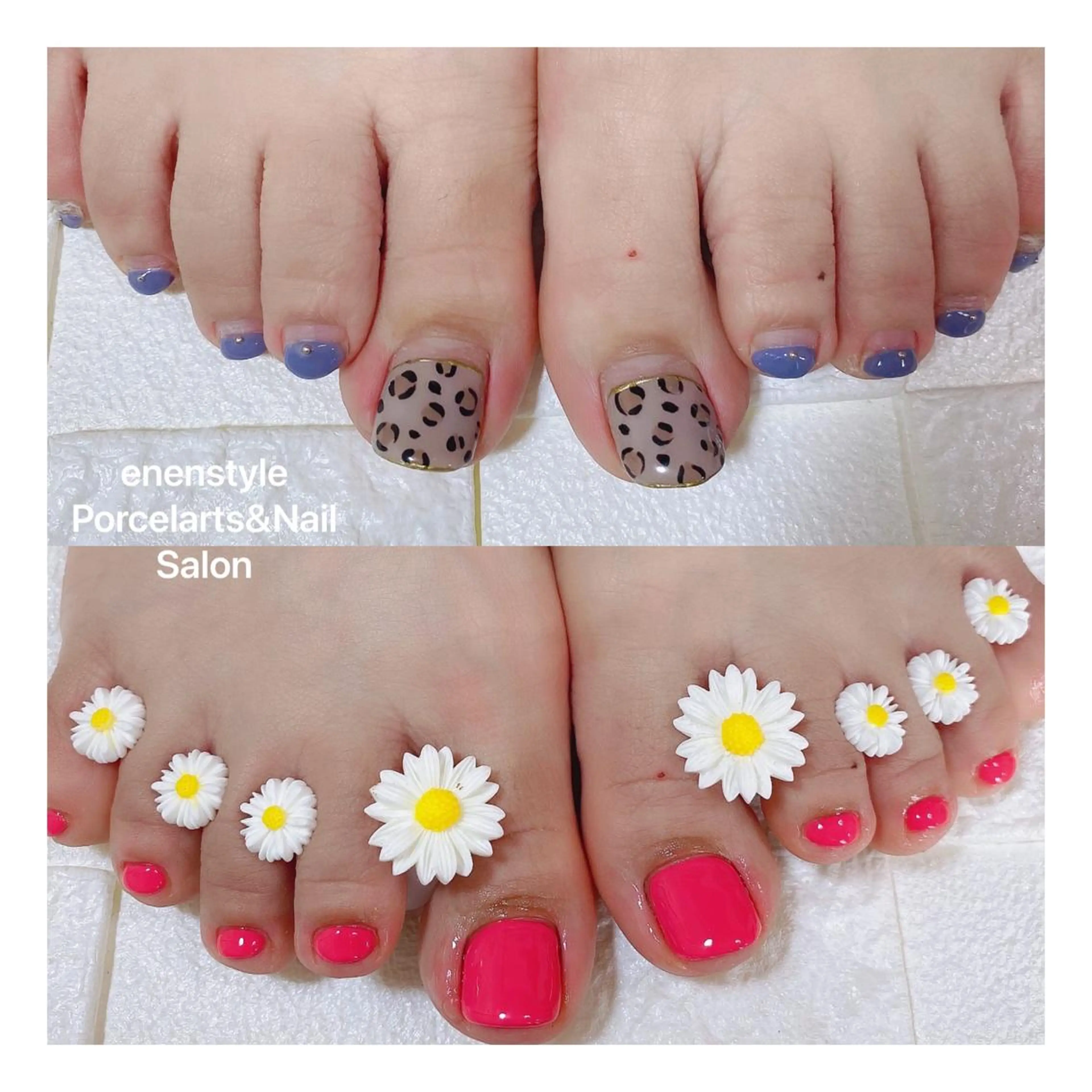 ショート ネイル ハンドネイル フットネイル 👑enen style👑のネイルデザイン