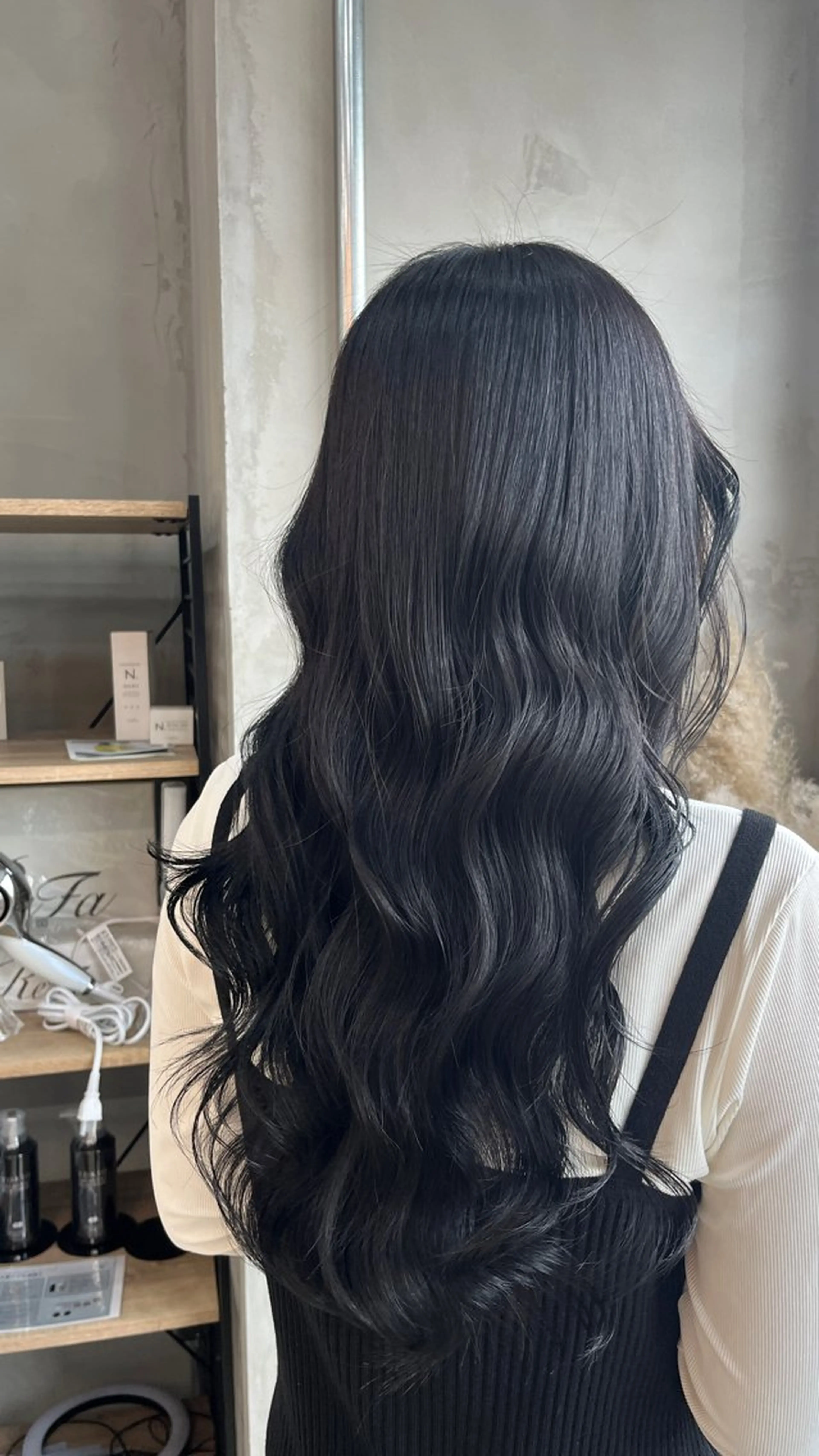 ロング カラー 田中 萌のヘアスタイル