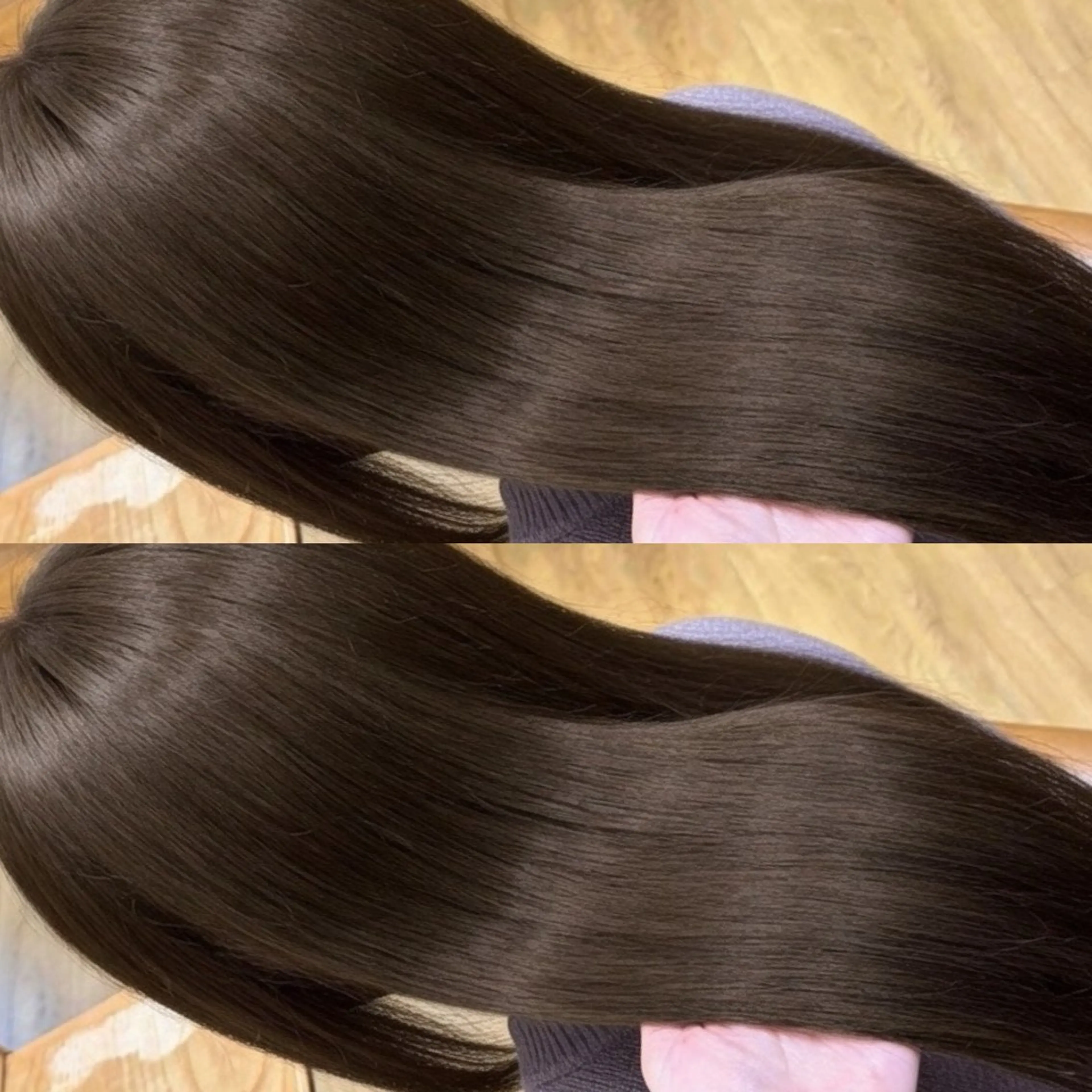 ロング パーマ カット 縮毛矯正 トリートメント 👑髪質改善wカラー /ハイトーン/アユカのヘアスタイル