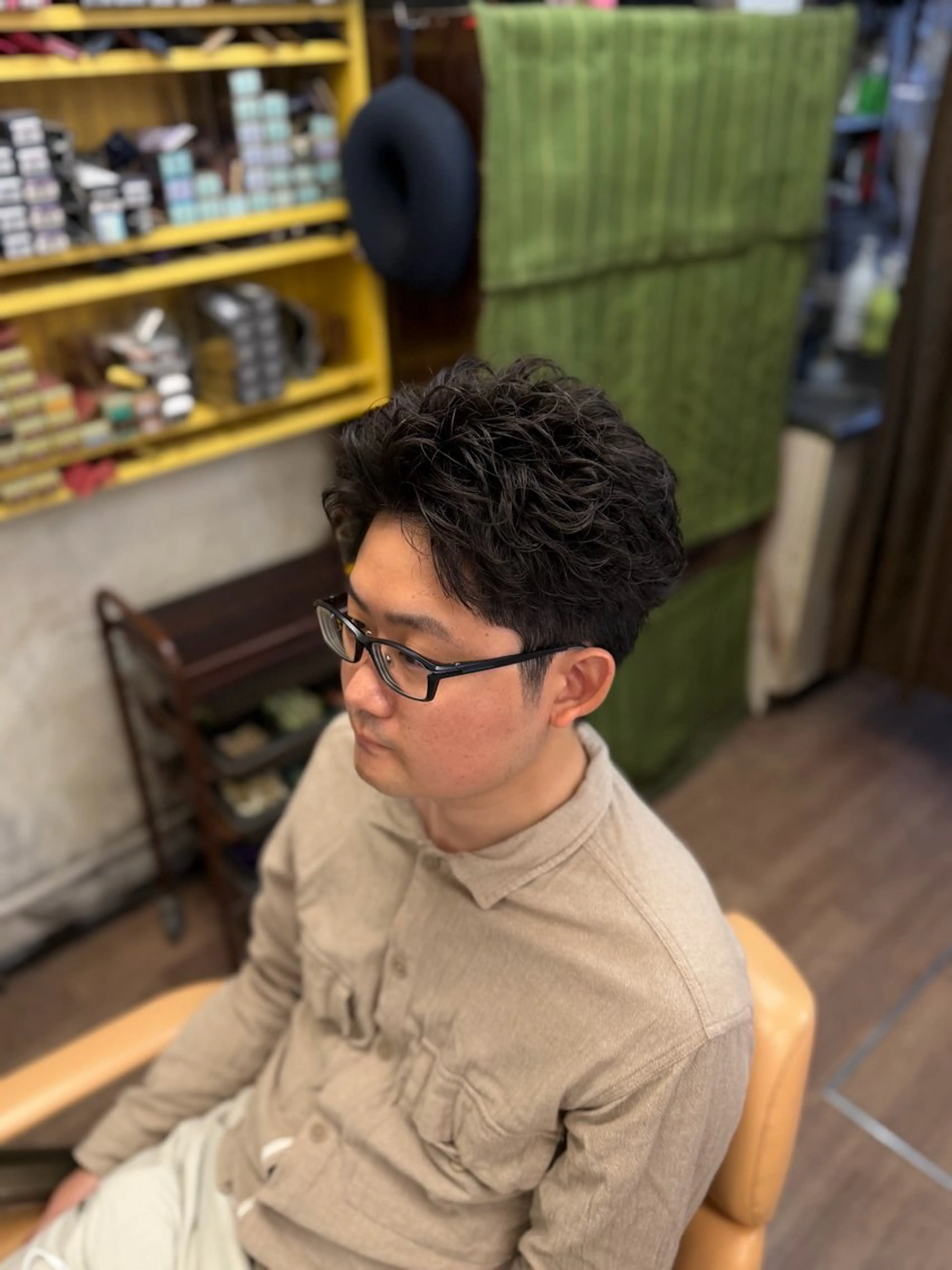 ショート パーマ ショートヘア カット パーマ パーマ/フェード/新 宿/アイパー/上田のヘアスタイル