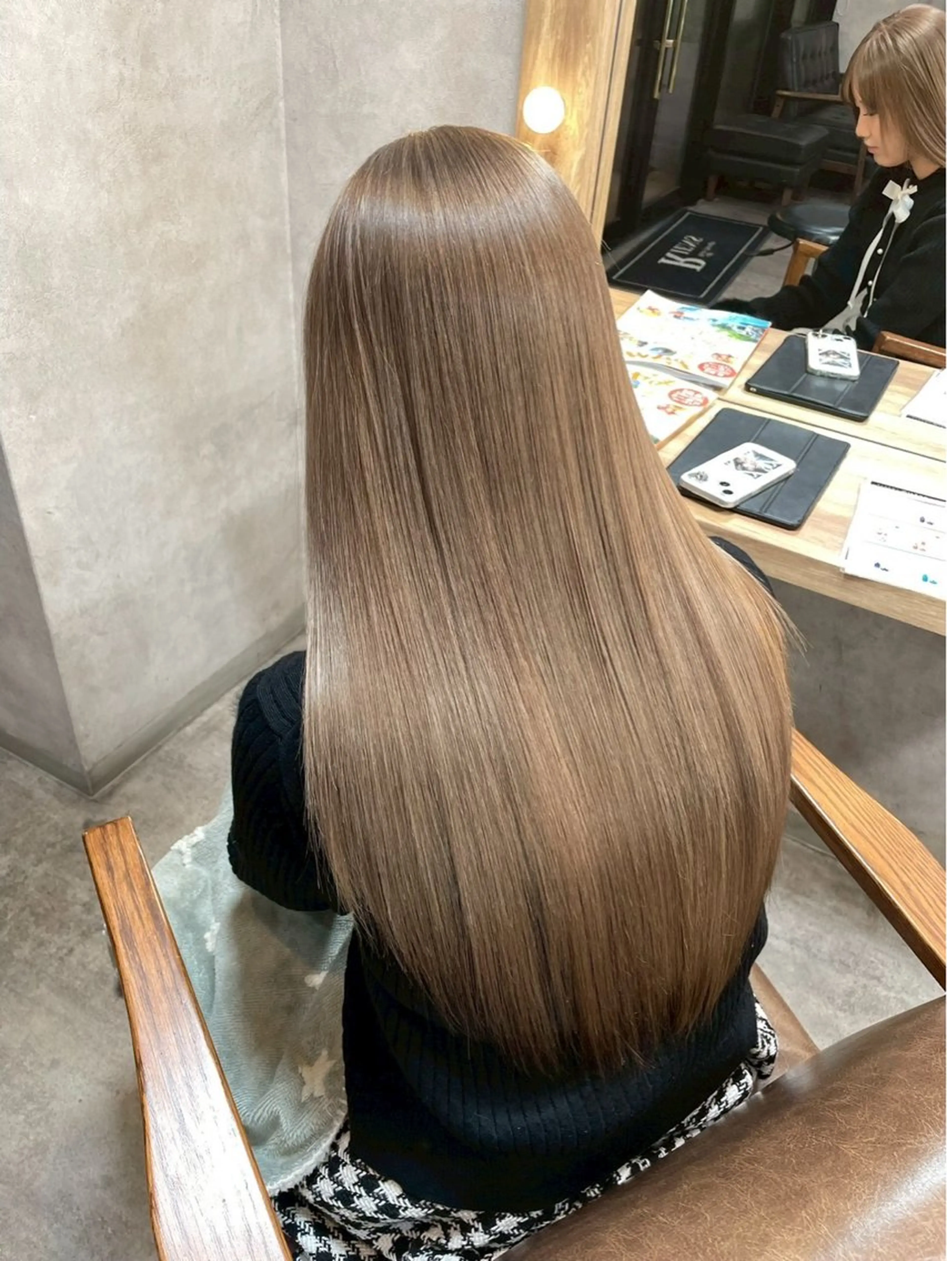 ロング カラー トリートメント RIENS こうがのヘアスタイル