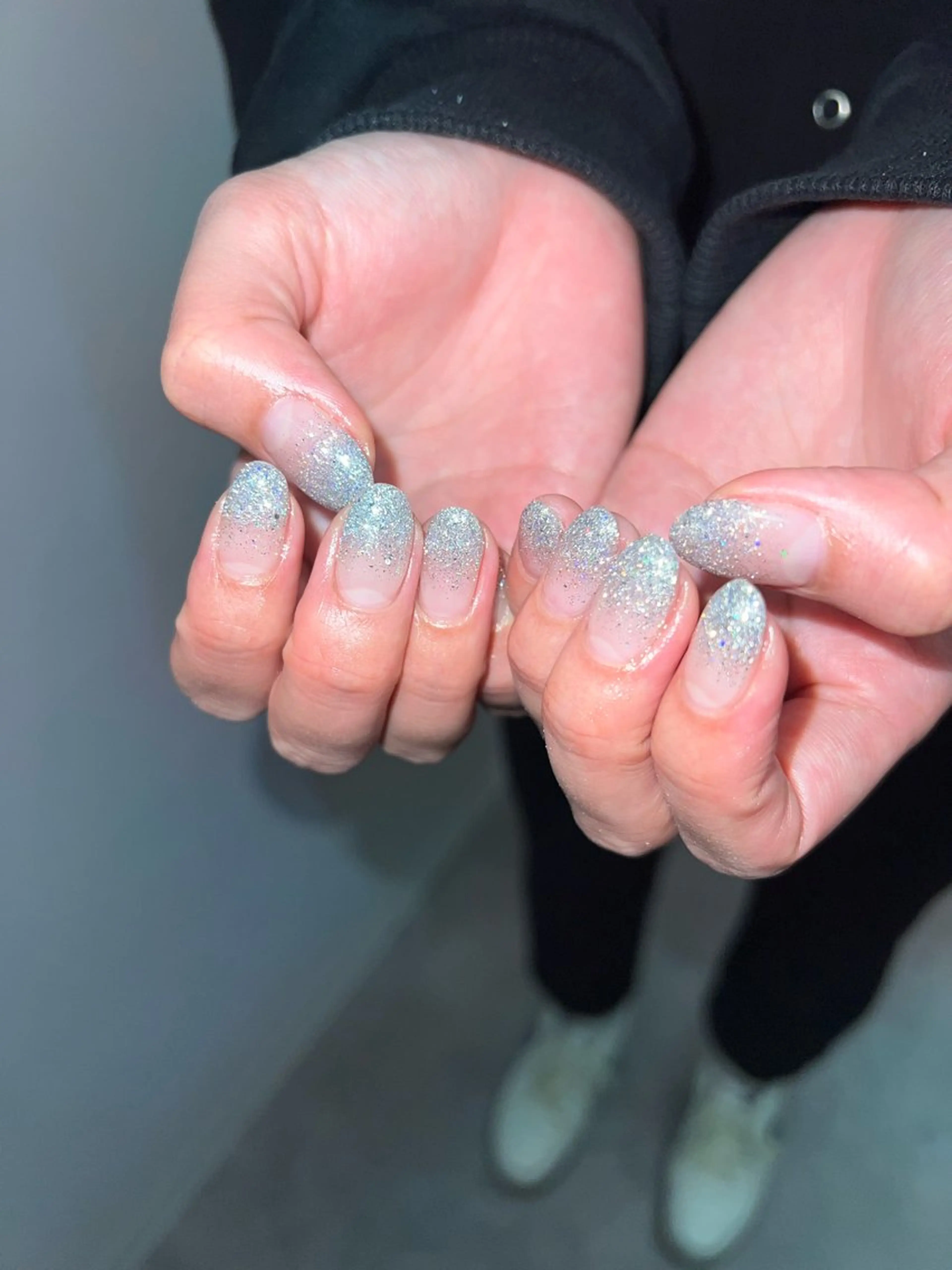 ネイル ブルー フラッシュネイル ジェルネイル マグネットネイル ニュアンスネイル ハンドネイル ハンドケア Bana_ Nailのネイルデザイン