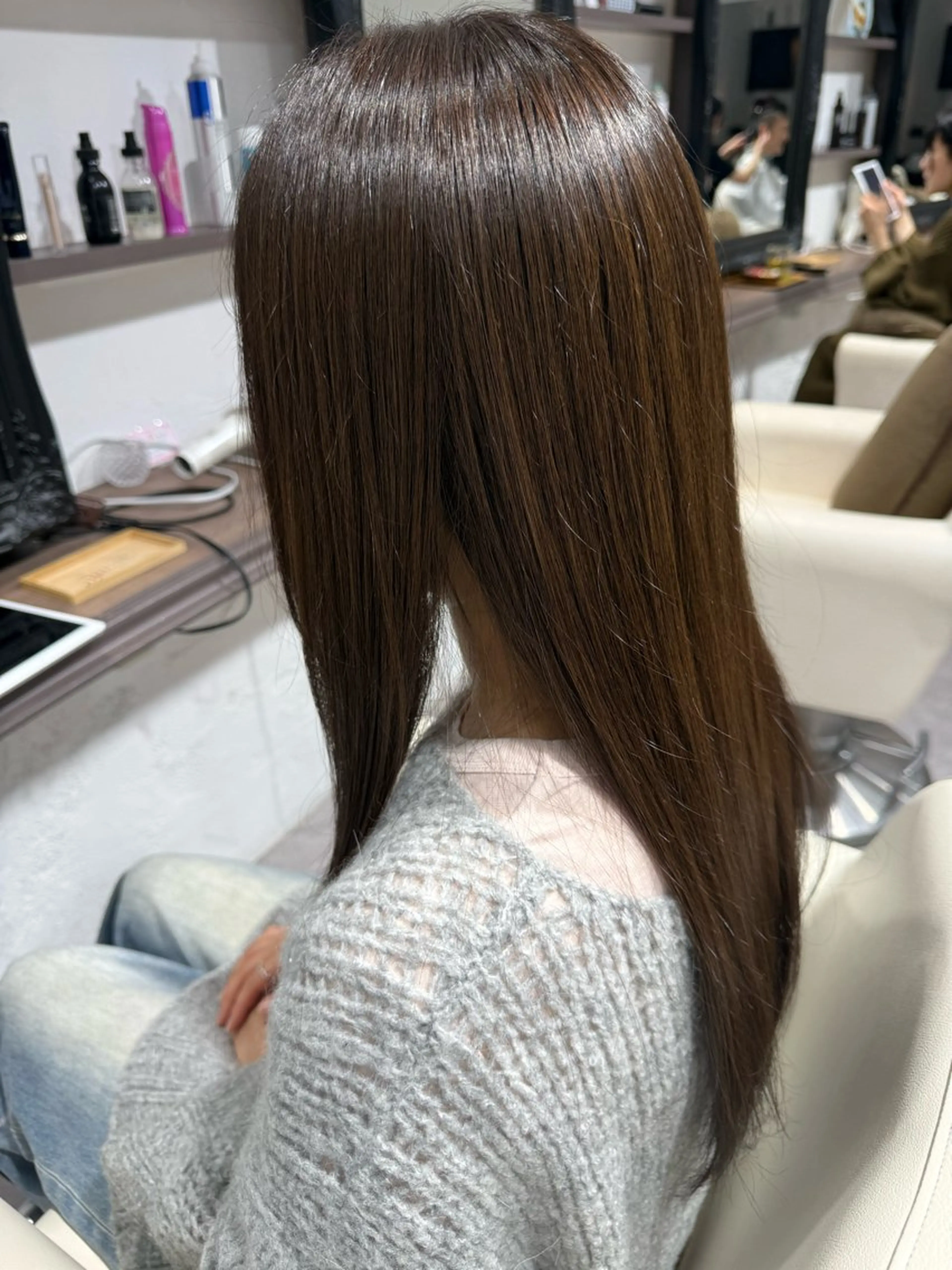 ロング ヘアカラー ヘアセット 七澤 那月のヘアスタイル