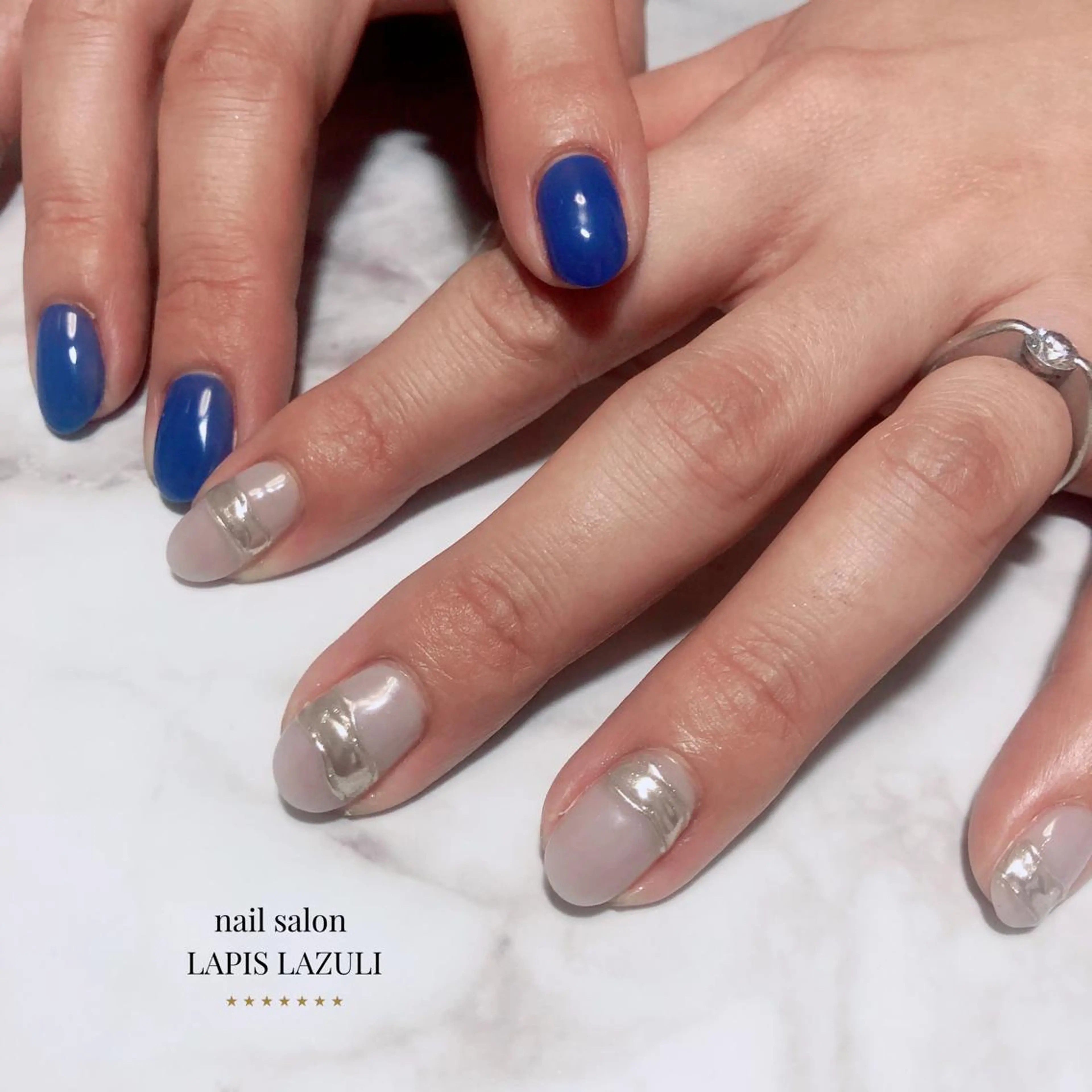 ネイル nail salon ラピスラズリのネイルデザイン
