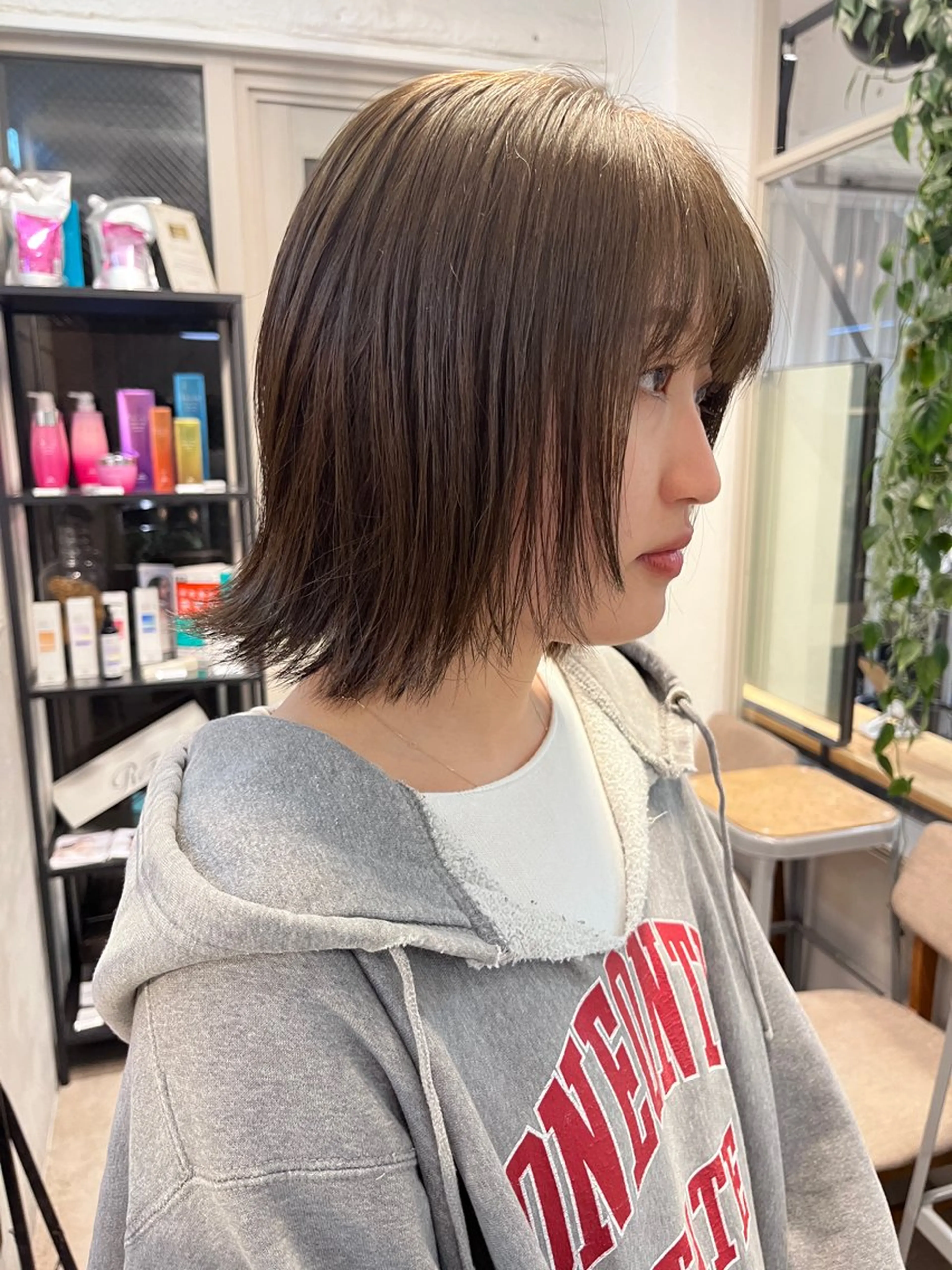 ミディアム カラー 透明感カラー 赤み消しカラー/ ナチュラル/トモキのヘアスタイル