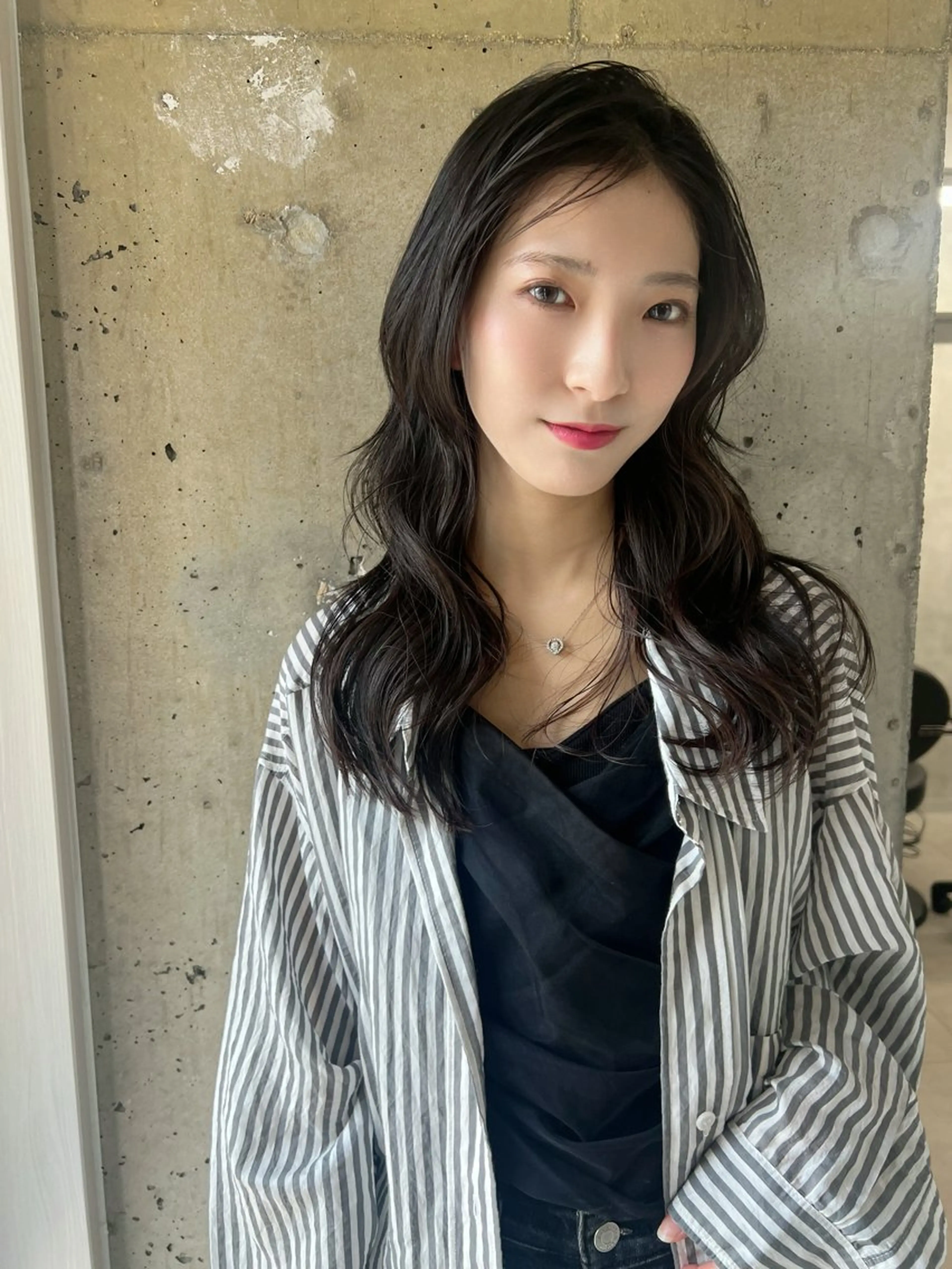 セミロング カット ヘアカラー トリートメント RINA 【Loem】のヘアスタイル