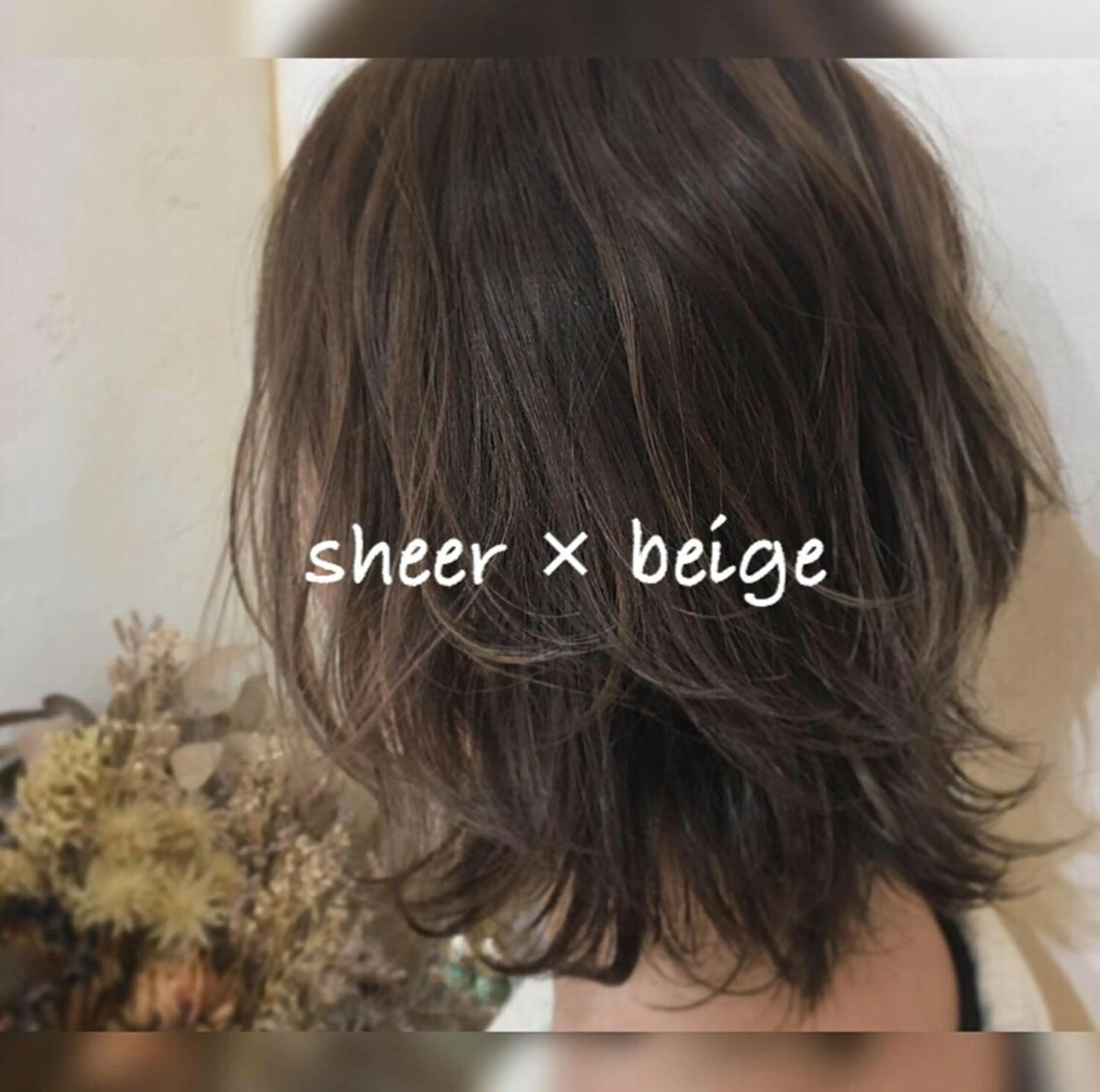 ミディアム カラー ベージュカラー バイオレットカラー 【浜松・豊橋】 ニシモトのヘアスタイル