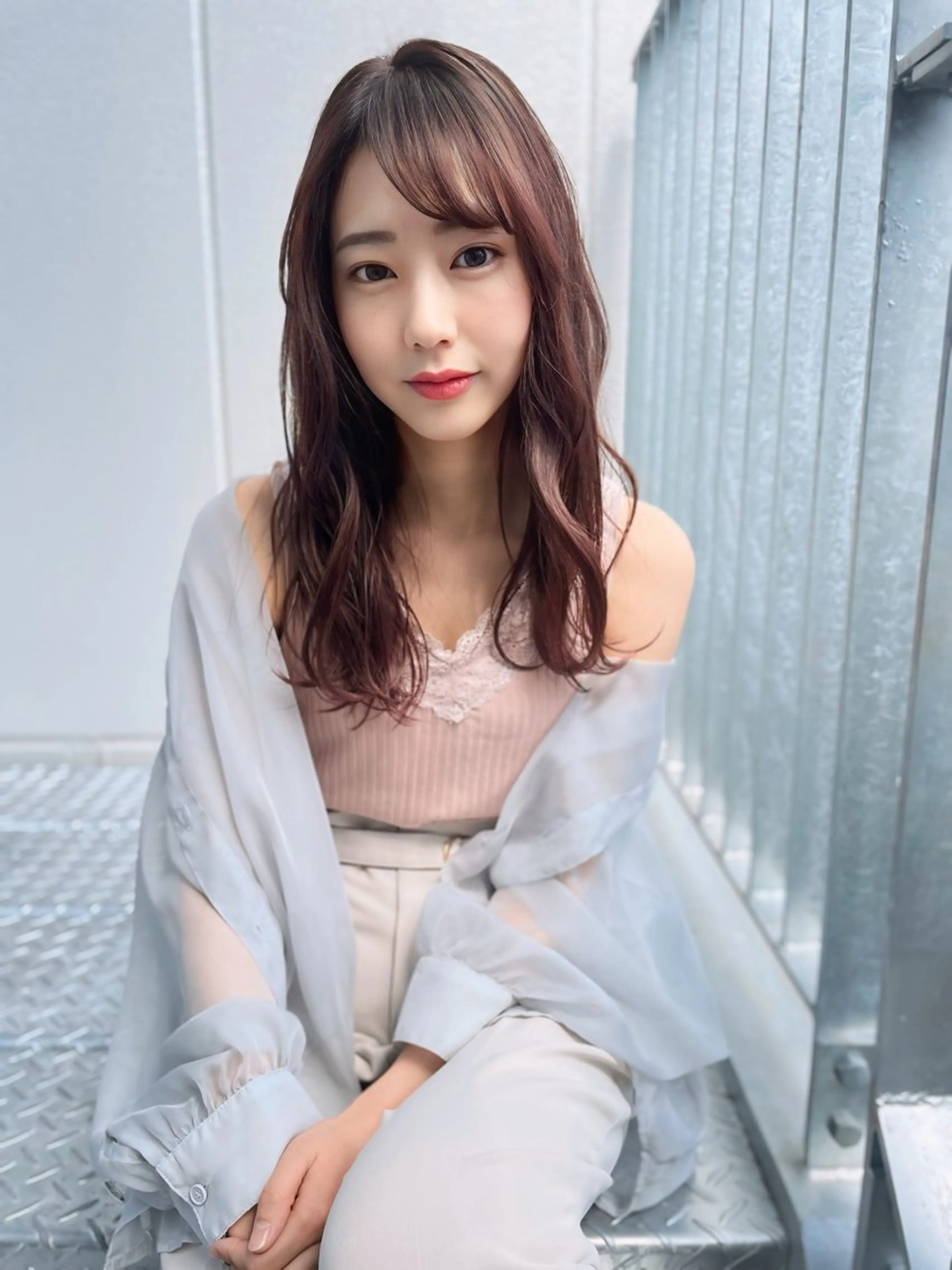 ダブルカラー透明感カラー(ブリーチ無し)+Aujua3stepトリートメントの写真