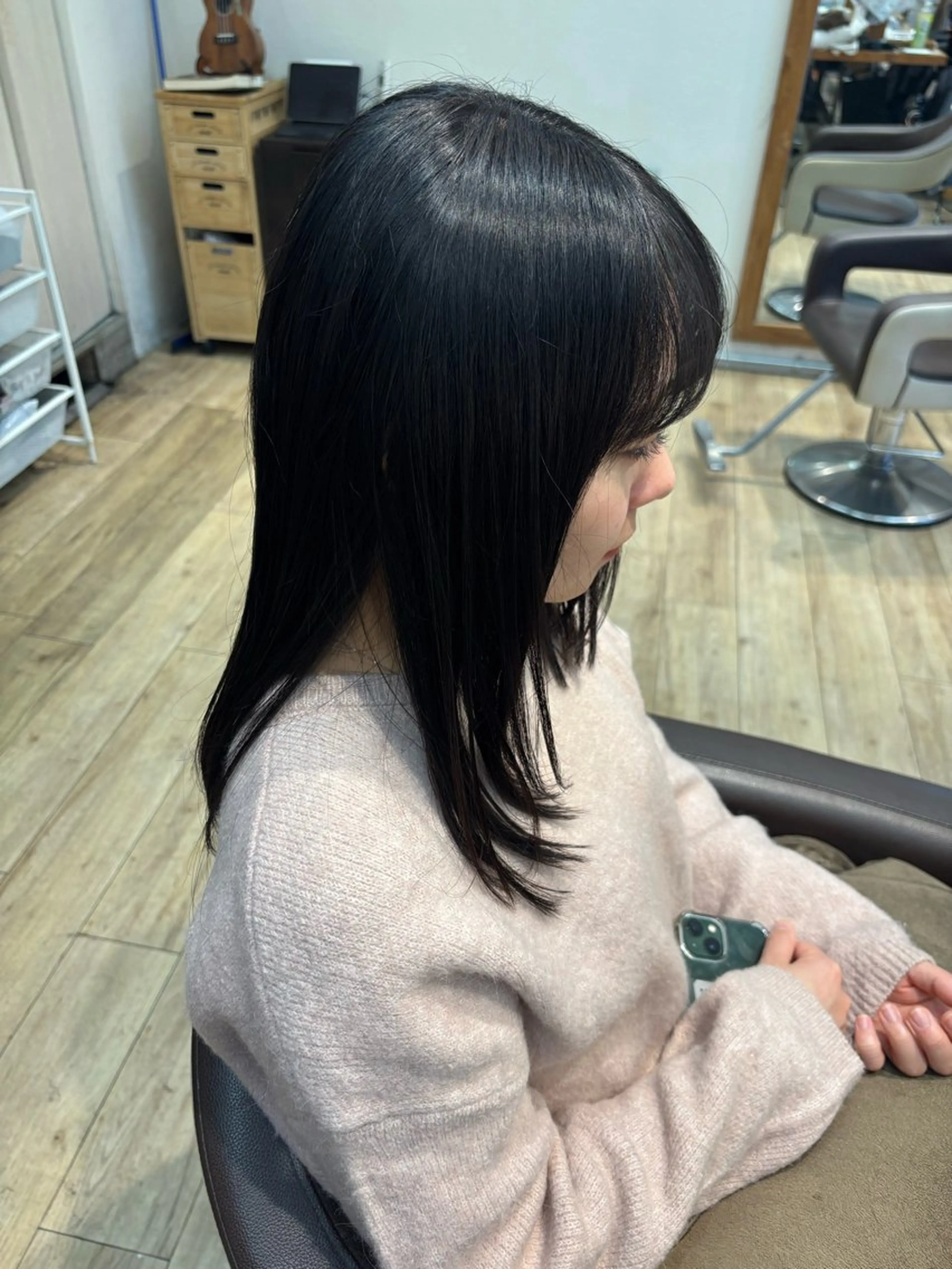 ミディアム カット ゆうこ🍀髪質改善/ ストレート/艶カラーのヘアスタイル