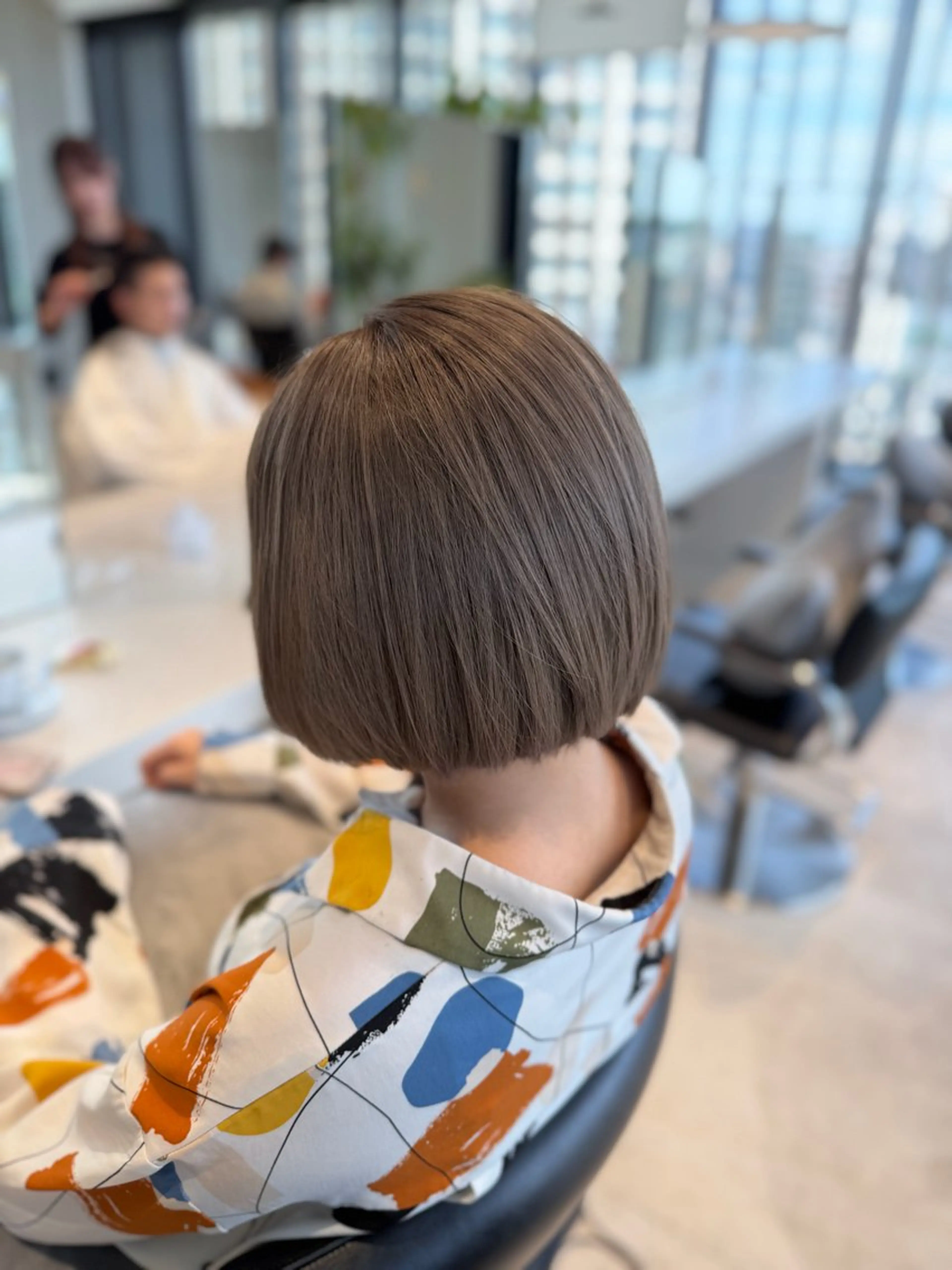 ショート カラー ヘアカラー トリートメント 髪質改善/レイヤー 暖色/shiinaのヘアスタイル