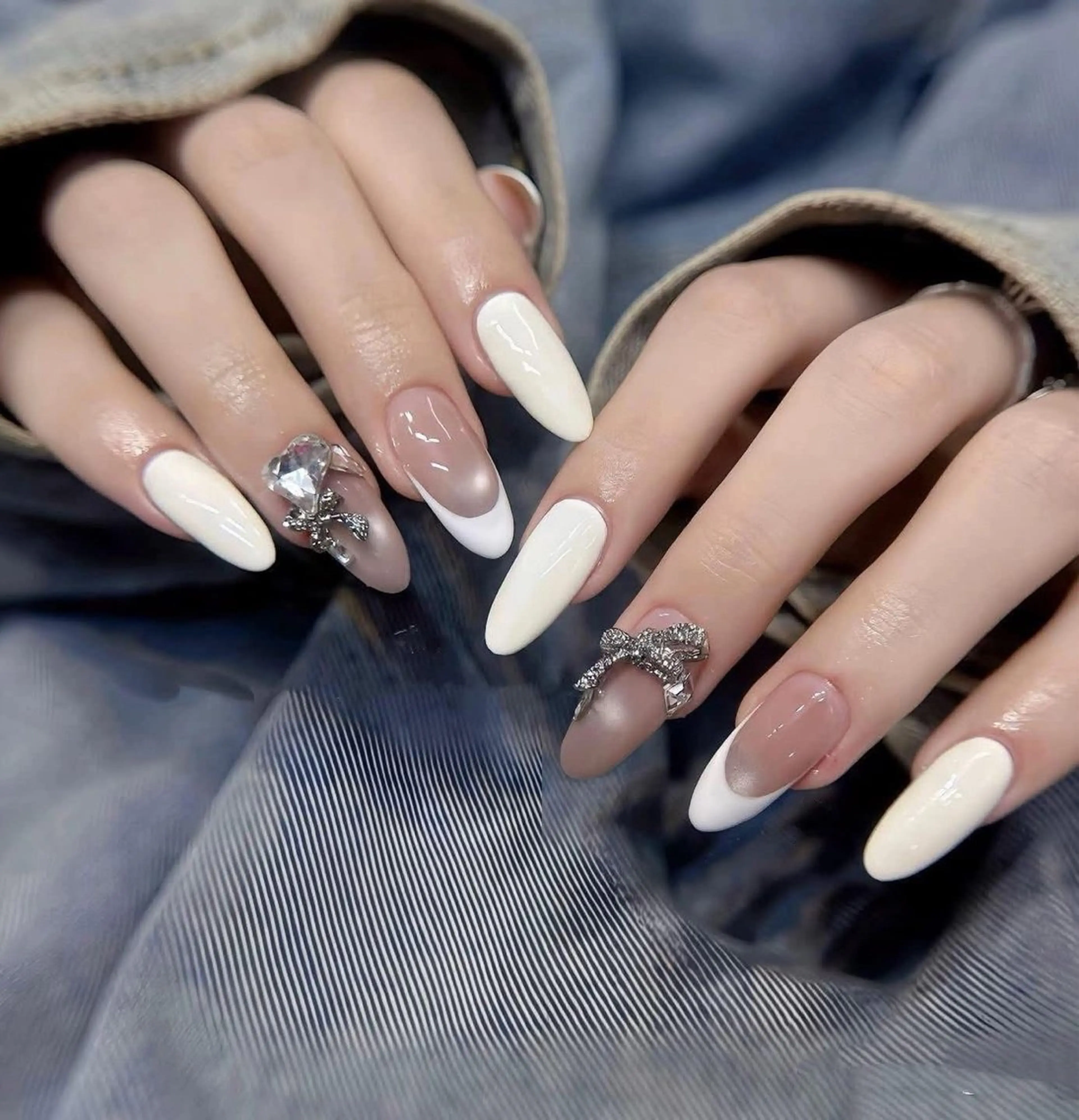 ネイル 長さ出し フットネイル ジェルネイル 韓国ネイル マグネットネイル YMT NailStudioのネイルデザイン