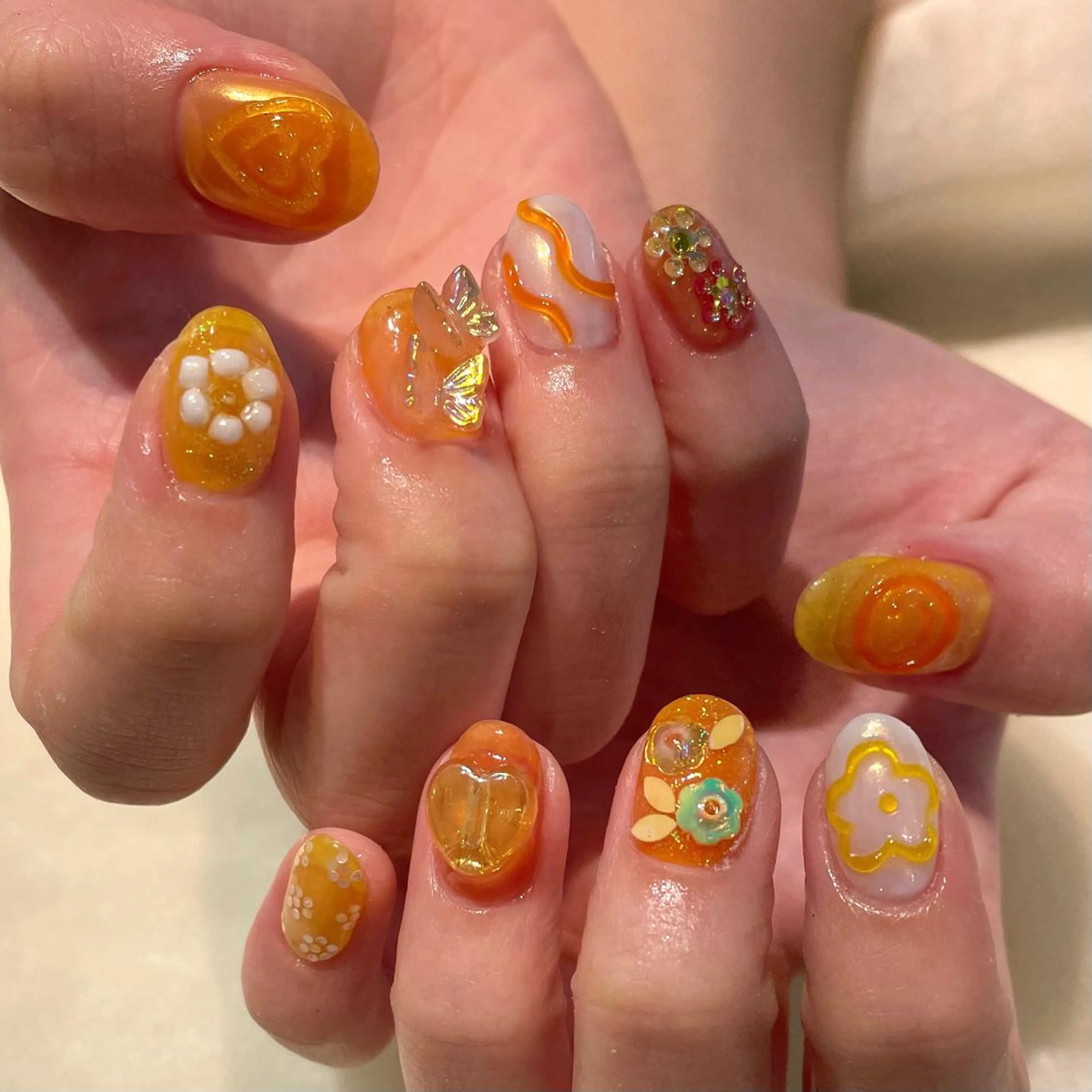 ネイル ハンドネイル 新井 ひなののネイルデザイン