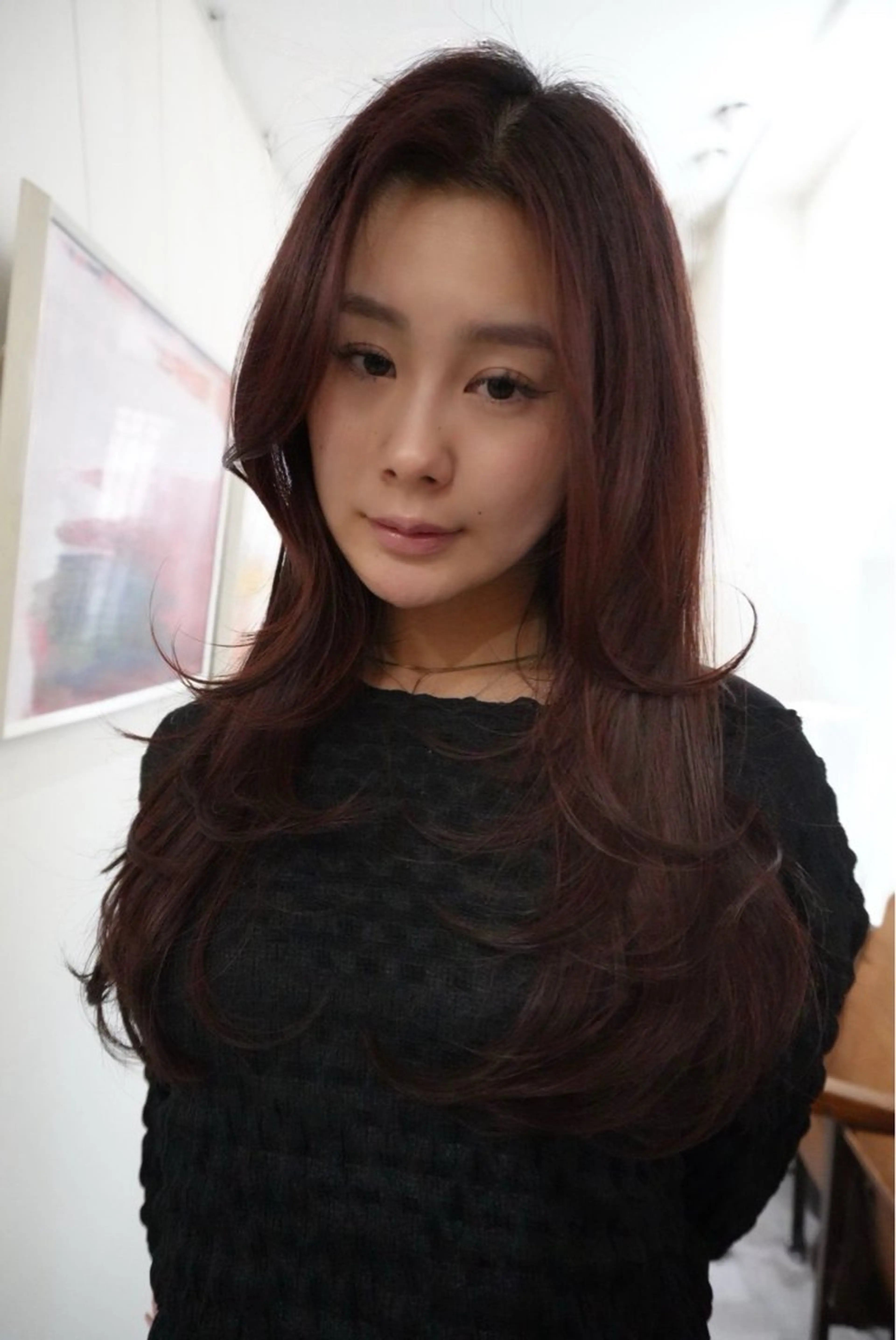 ロング ロングレイヤー レイヤーカット ロング MINX 髙田凜々子 ボブ/ハイトーンのヘアスタイル