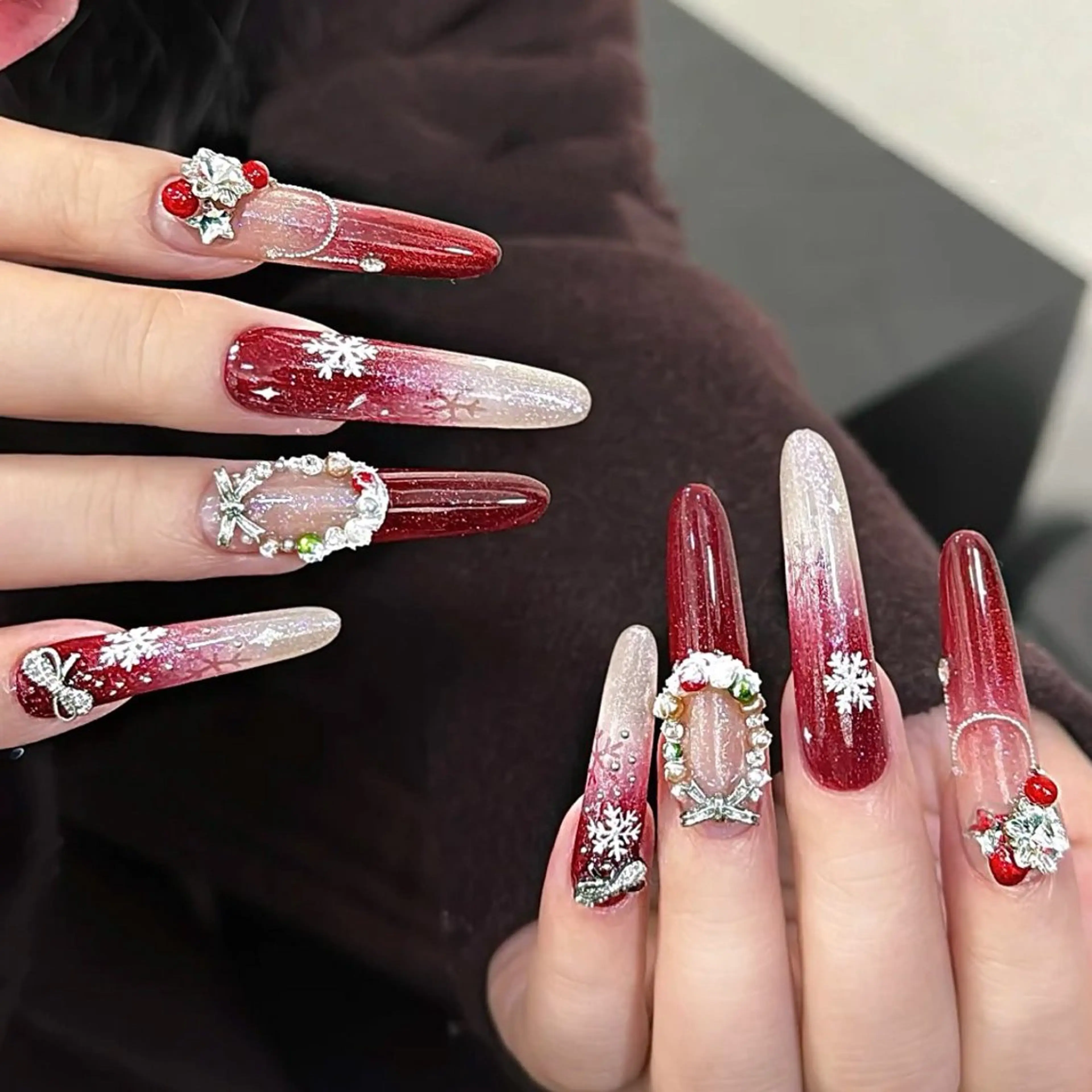 ネイル アートネイル チークネイル 長さ出し フレンチネイル ジェルネイル YK Beauty Salonのマツエク・マツパデザイン