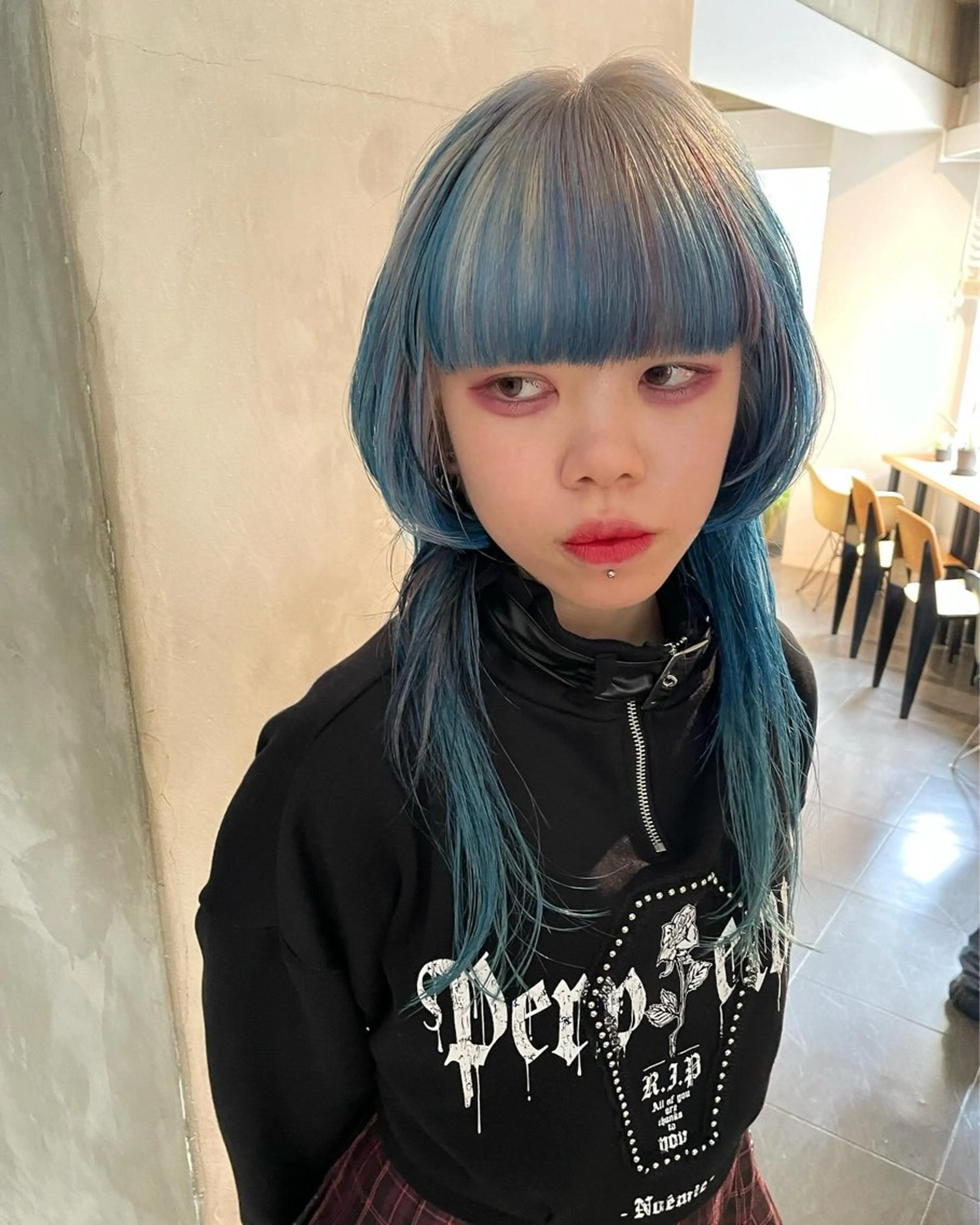 セミロング カラー カット ヘアカラー トリートメント 優作 〜圧倒的信頼〜のヘアスタイル