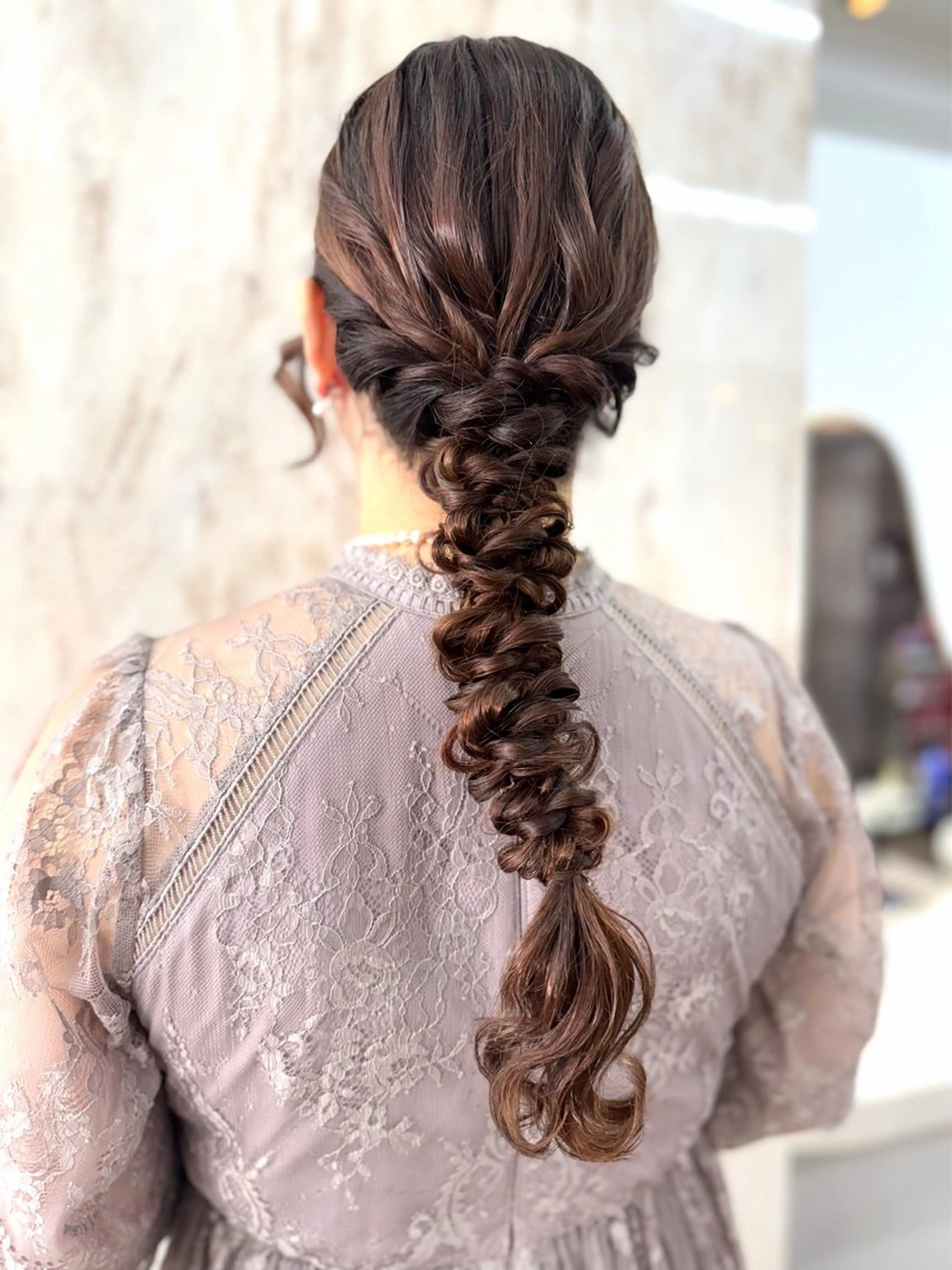 ロング ヘアアレンジ ヘアセット 🩶鈴木茉奈🩶艶髪 /透明感/暖色カラーのヘアスタイル