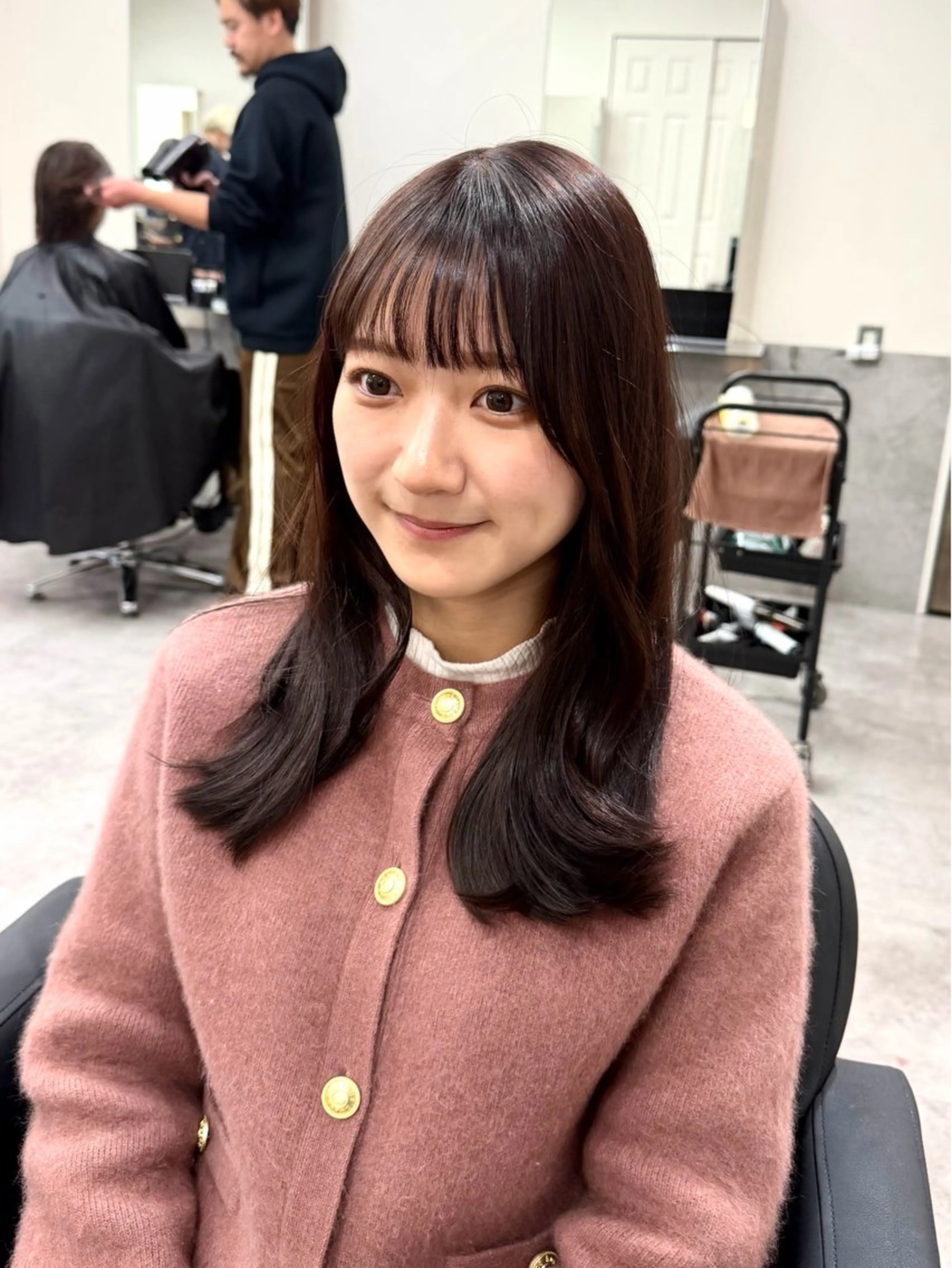 ロング カット ヘアカラー トリートメント 🫧とぅるん艶髪🫧 透明感カラー×猿渡のヘアスタイル